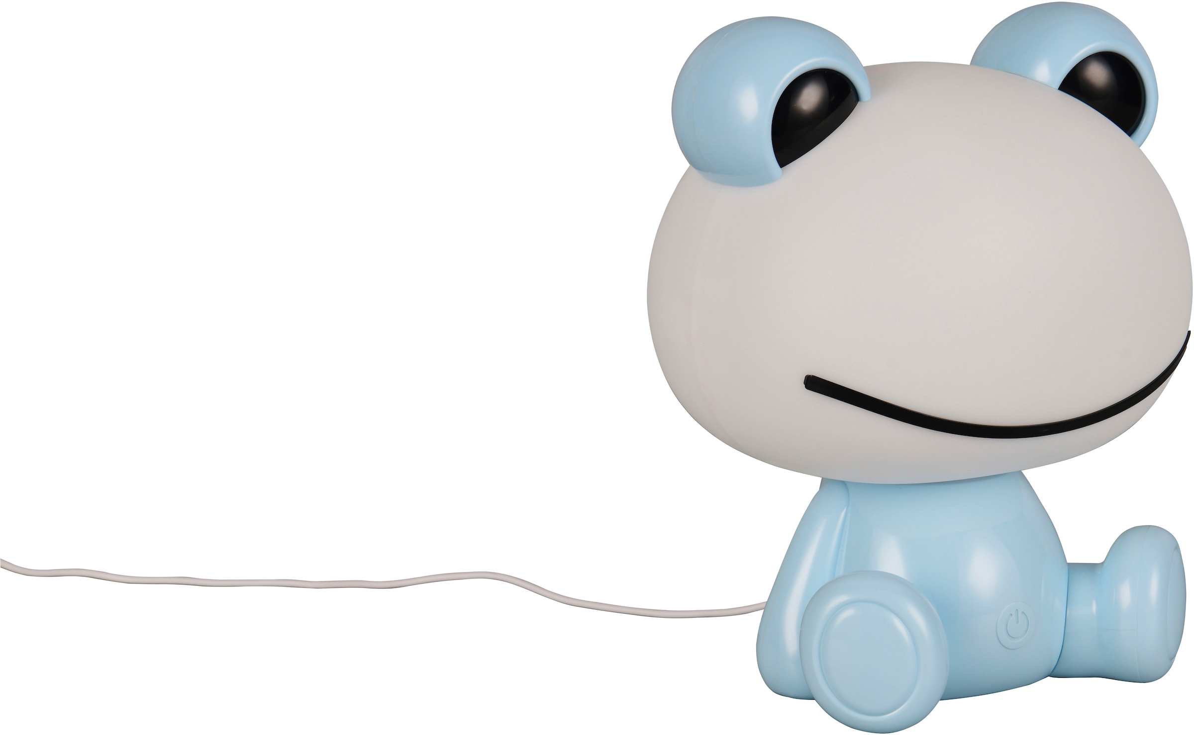 REALITY Leuchten LED Tischleuchte »HOPPER, Kinderzimmer Tischleuchte Nachttischleuchte Frosch Optik, RGB« LED-Board 1 Stk. RGB | Warmweiß 0,3W 30 Lumen warmweiß 3000K, RGB Farbwechsel Modus, USB-Anschluss