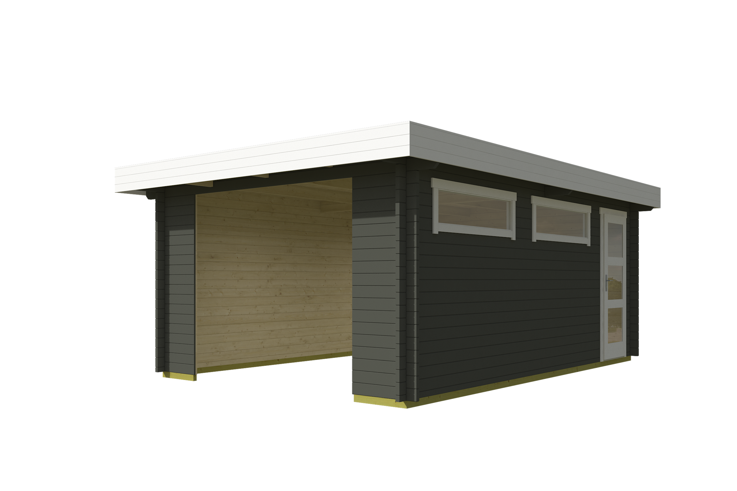 Nordic Holz Garage »CANBERRA« BxT: 423x600 cm, ohne Tor