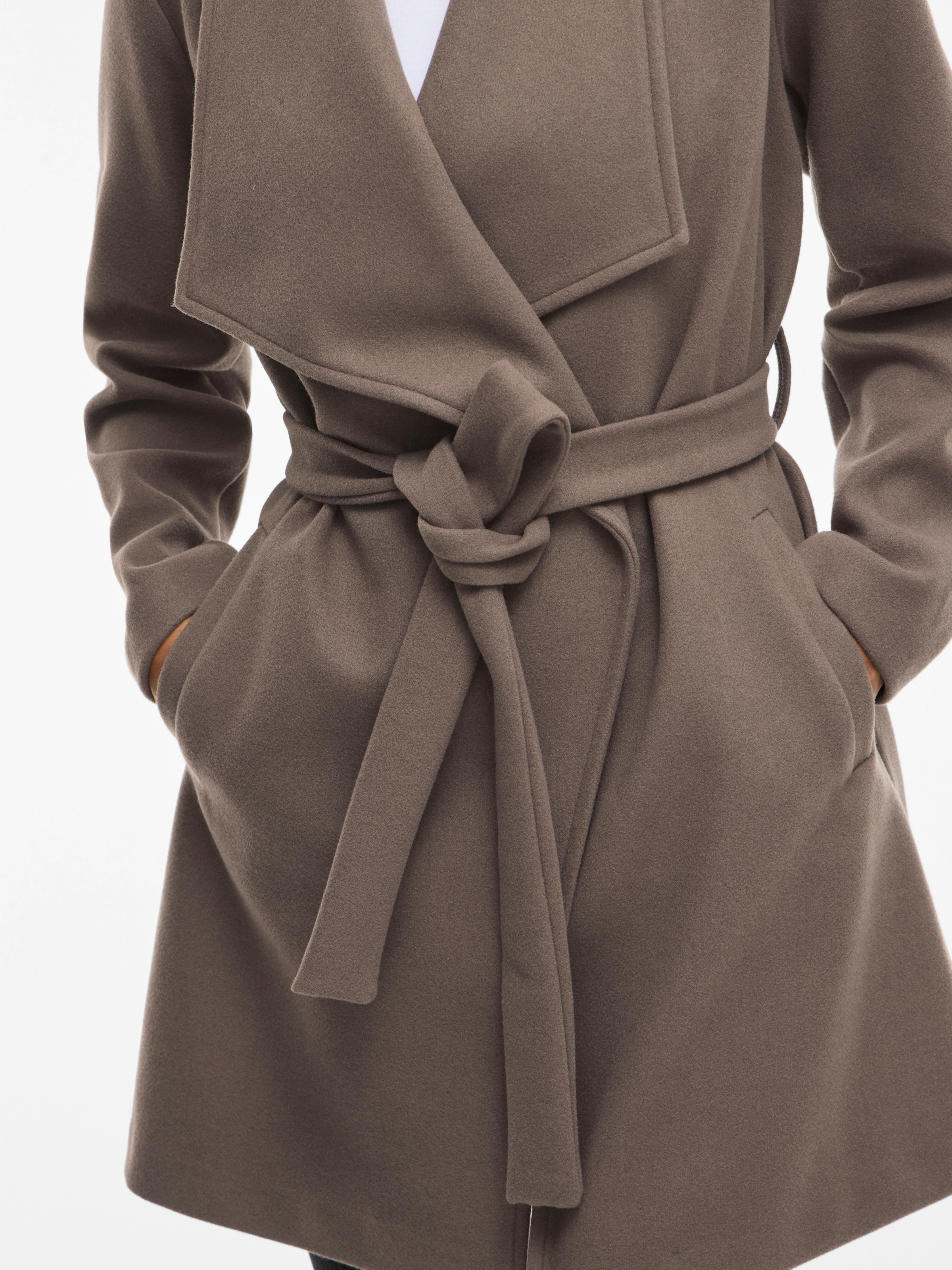 Vila Kurzmantel »VICOOLEY COLLAR BELT COAT - NOOS«