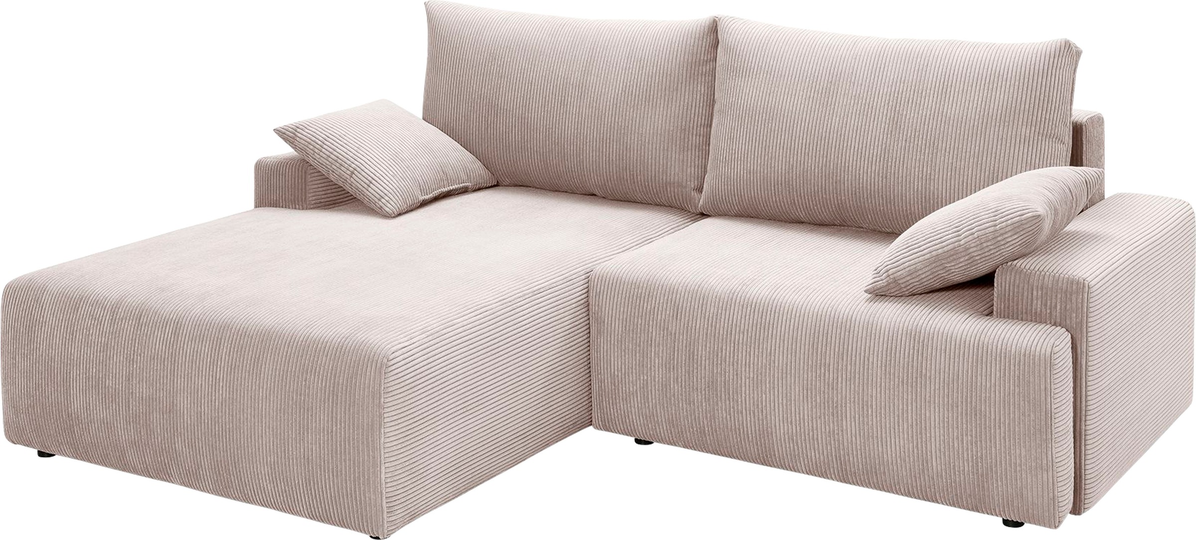 Cord-Farben in sofa Bettfunktion und »Orinoko«, bequem - fashion exxpo inklusive bestellen Bettkasten Ecksofa verschiedenen