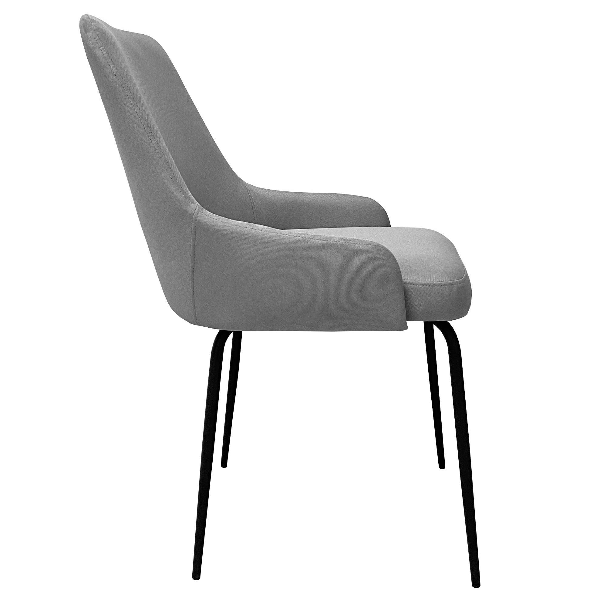 OTTO home Esszimmerstuhl »Cillian« () 1 Stk.pflegeleichter Webstoff, schwarze Metallbeine, Sitzbreite 46 cm