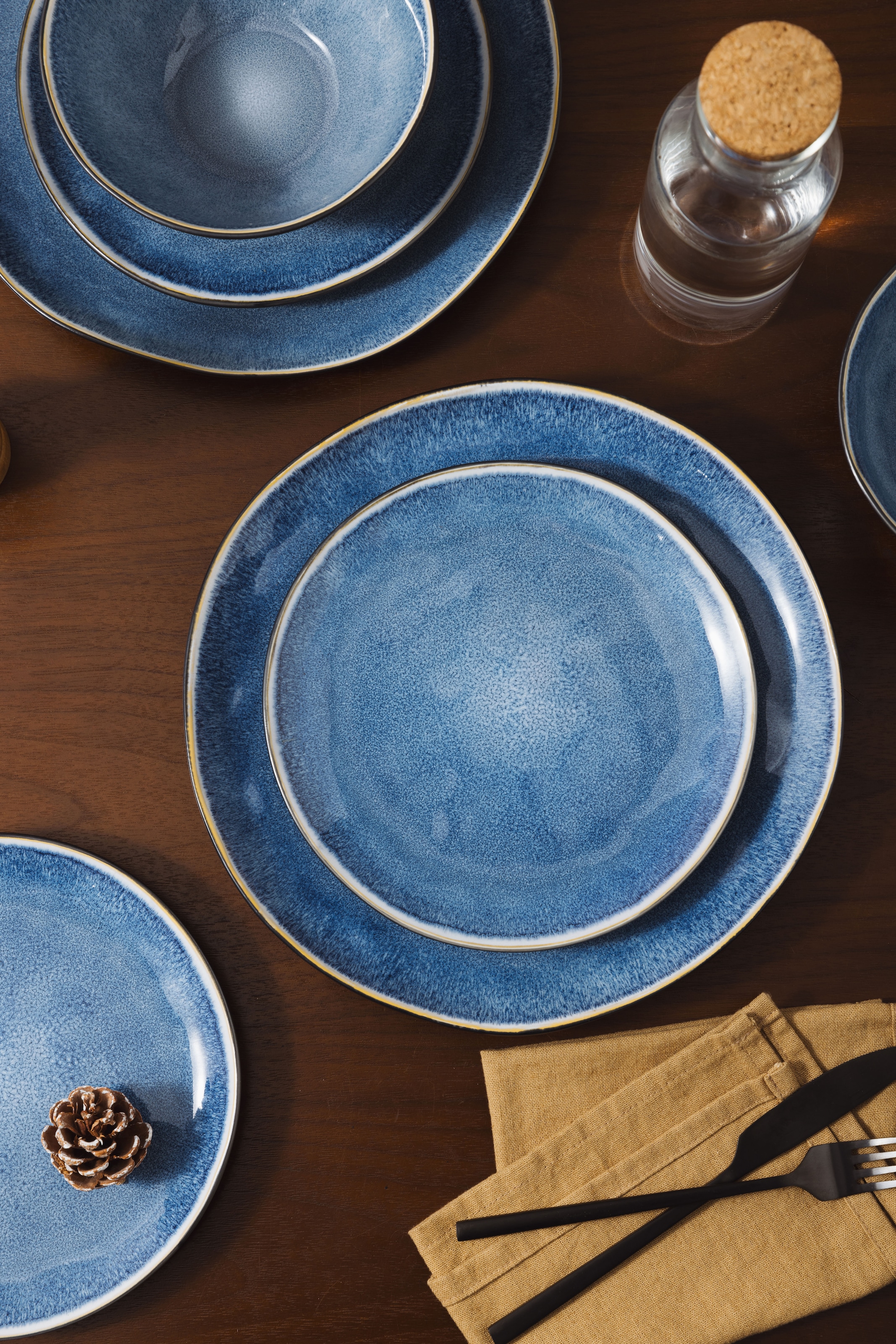 OTTO home Tafelservice »Teller Set, Service Allden« Teller Set, jedes Stück ein Unikat, 12 Teile, für 4 Personen