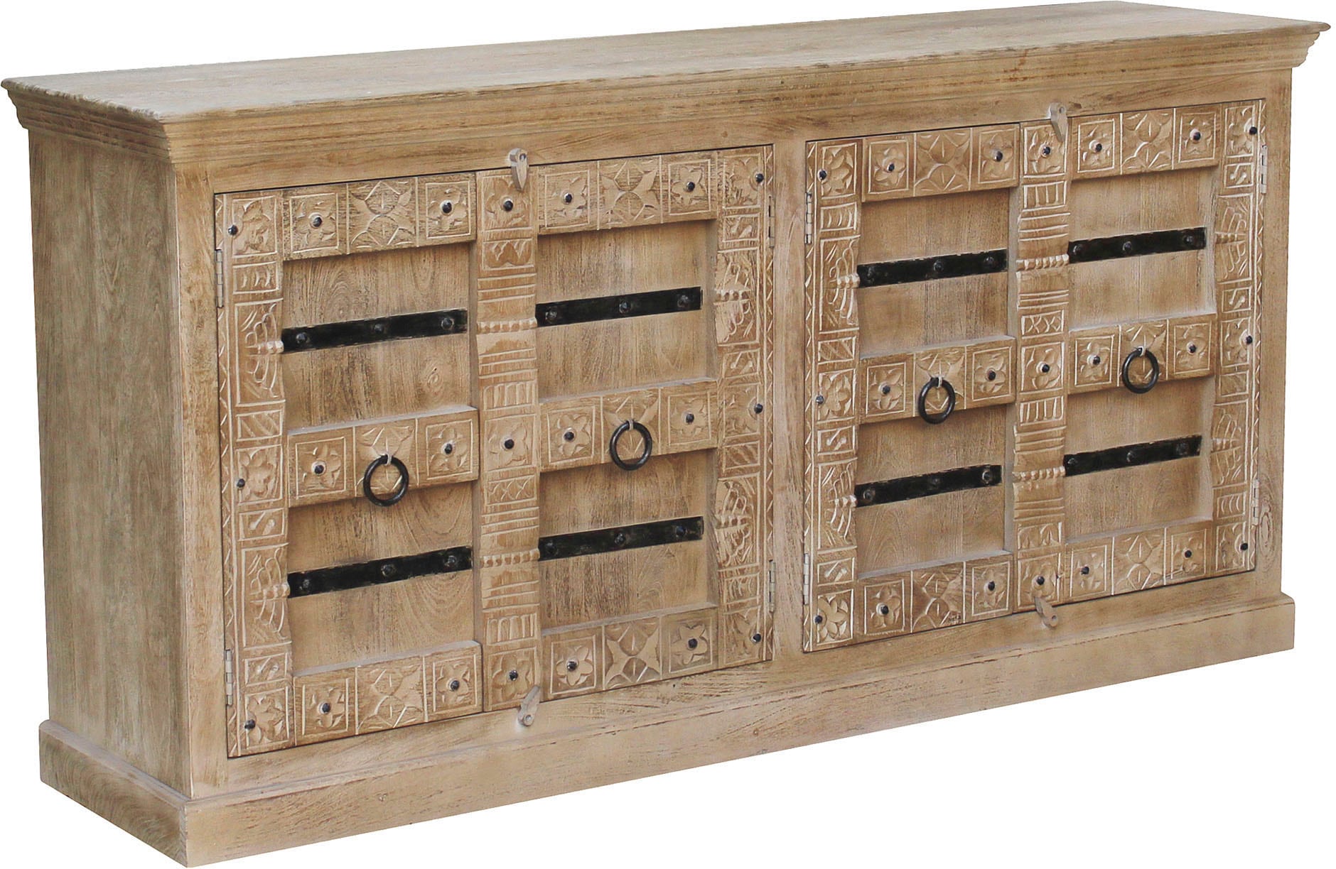 SIT Sideboard »Daipur«, mit aufwändigen Schnitzereien versehen