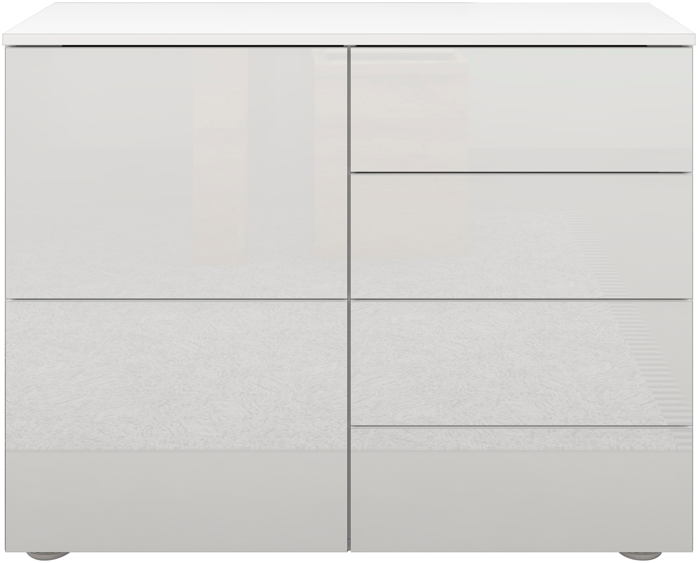 borchardt Möbel Kommode, Drucköffner (Push-To-Open), höhenverstellbare Einlegeböden