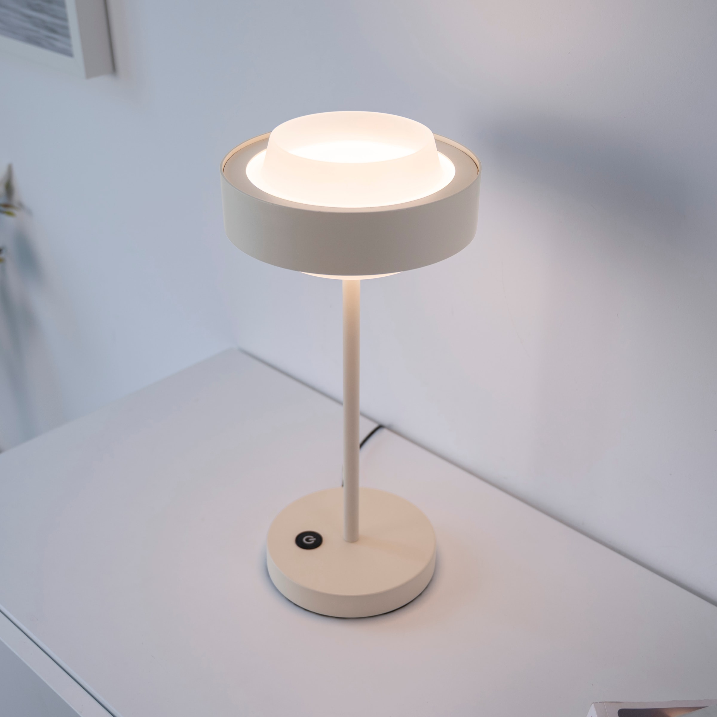 SCHÖNER WOHNEN-Kollektion LED Tischleuchte »ELMO« LED-Board 1 Stk. Warmweiß SCHÖNER WOHNEN Kollektion, Touchdimmer, Memoryfunktion