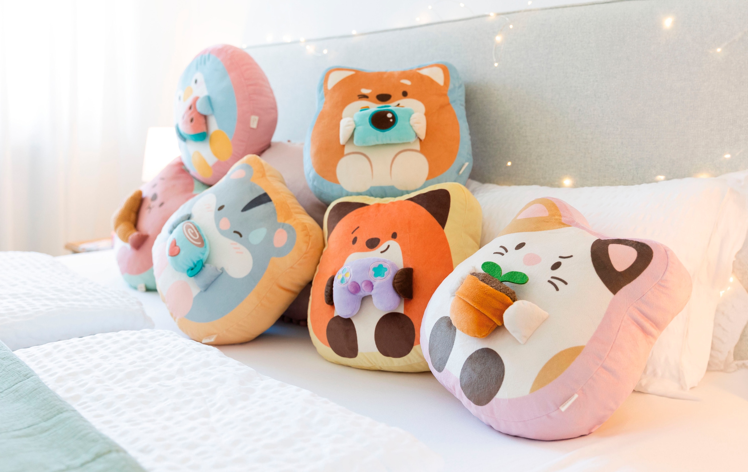 Nici Kuscheltier »mymochi, Fuchs Geeks mit Spielkonsole 35x33x12 cm«