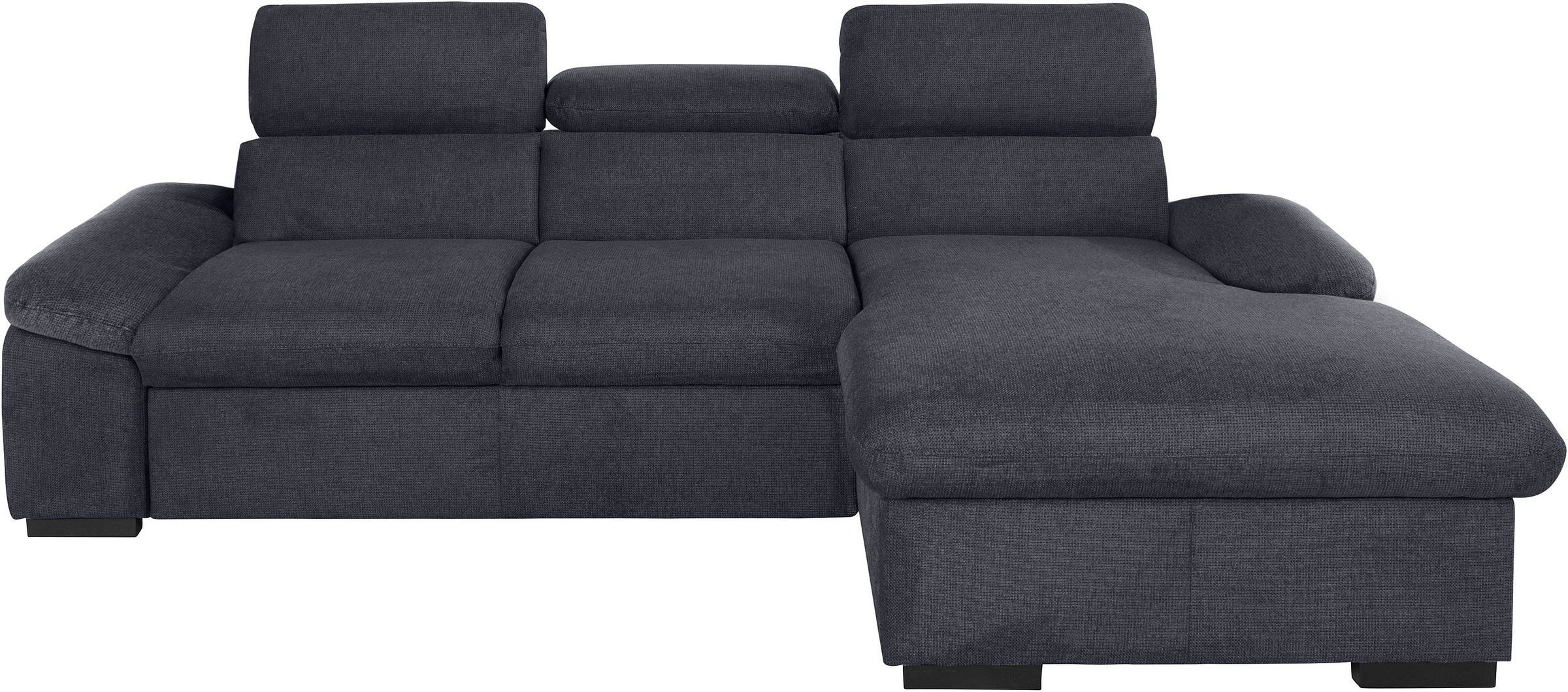 COTTA Ecksofa »Lola L-Form mit Kopfteilfunktion & Hocker«, (Set, mit Hocker), wahlweise mit Bettfunktion, Bettkasten & Armteilverstellung
