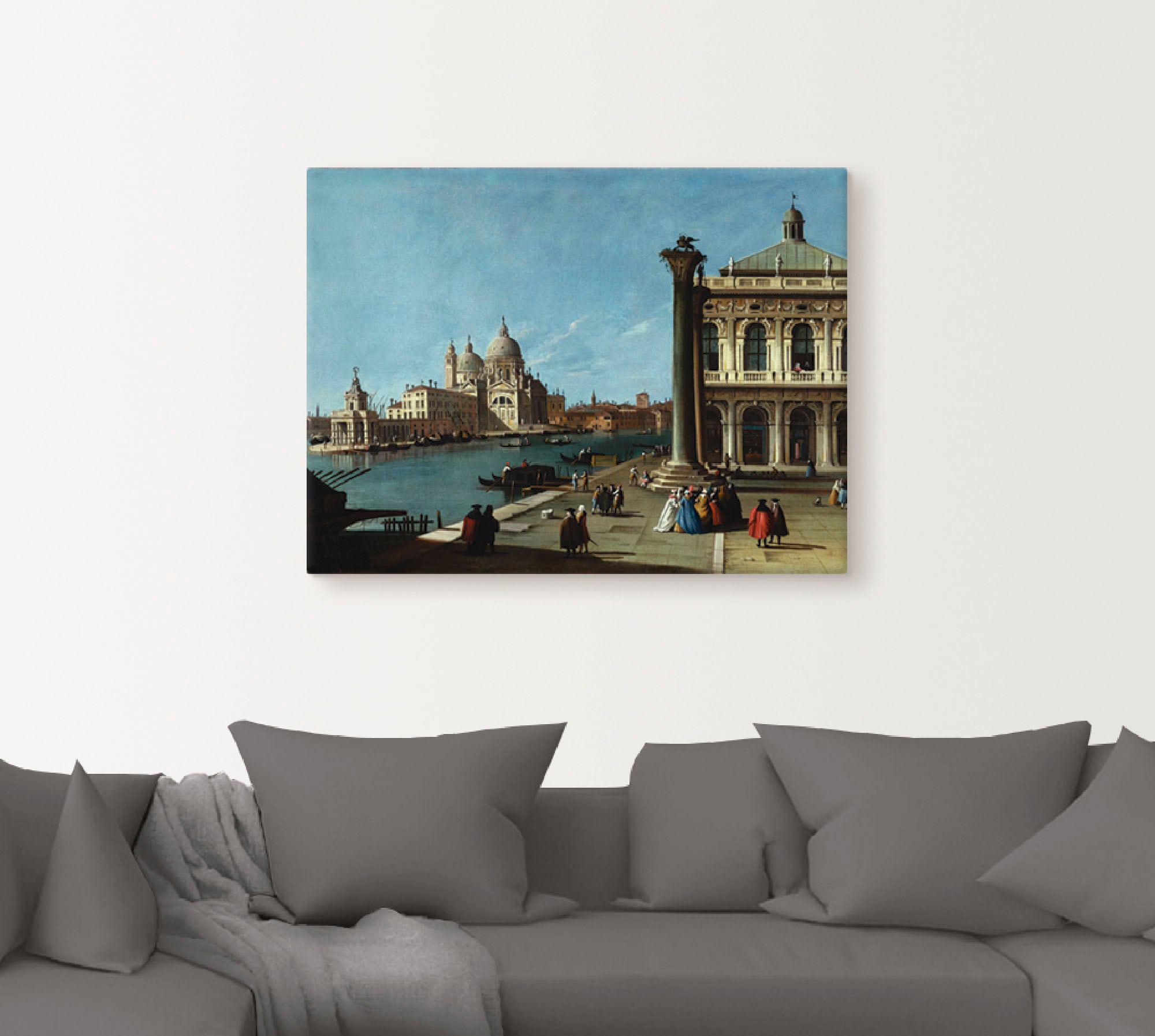 Artland Wandbild »Die Einfahrt zum Canal Grande, Venedig«, Italien, (1 St.), als Leinwandbild, Wandaufkleber oder Poster in versch. Größen