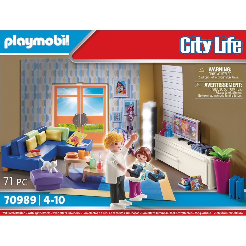 Playmobil® Konstruktions-Spielset »Wohnzimmer (70989), City Life«, (71 St.)