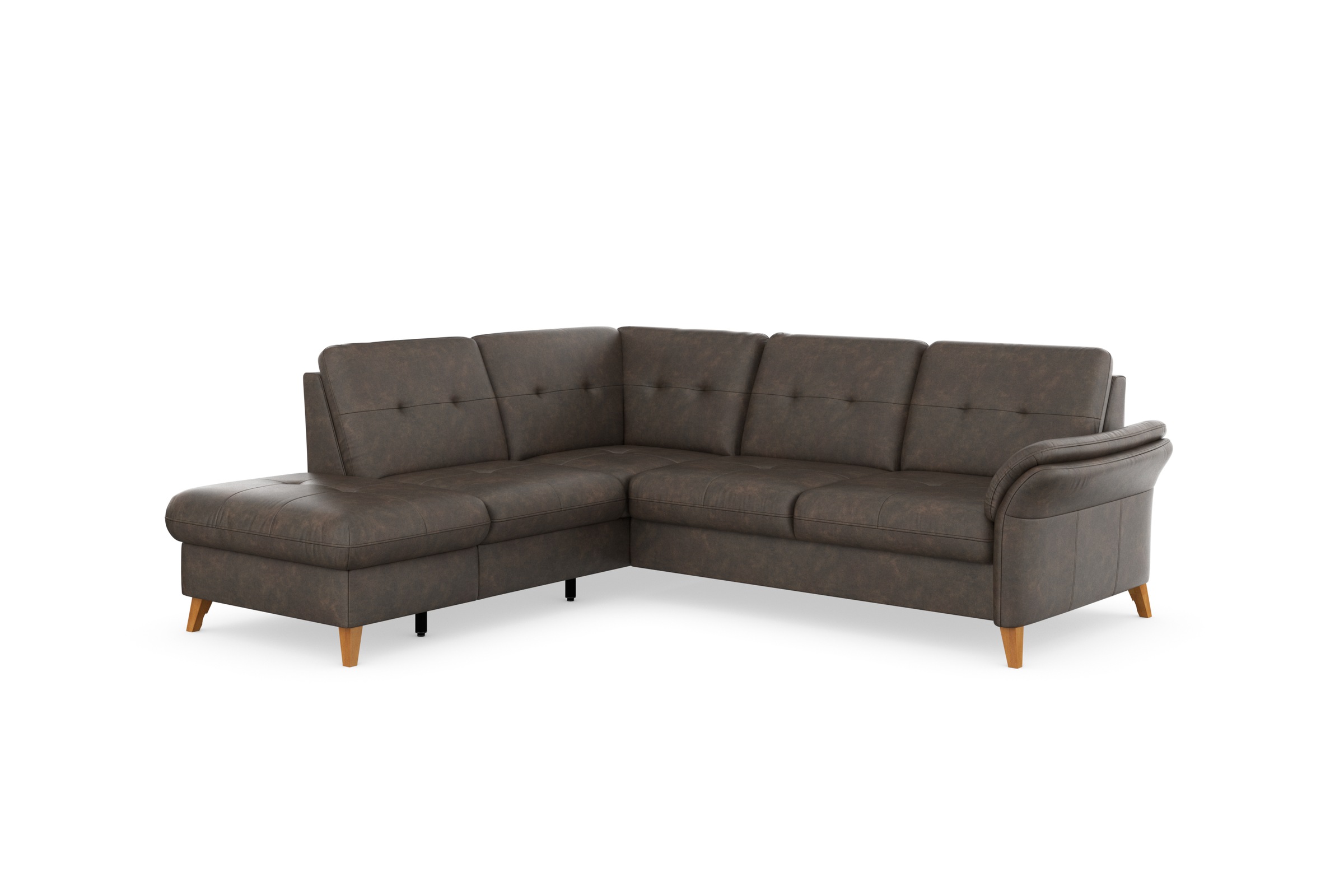 sit&more Ecksofa »Göteborg«, inkl. Sitztiefenverstellung, wahlweise mit Bettfunktion & Bettkasten