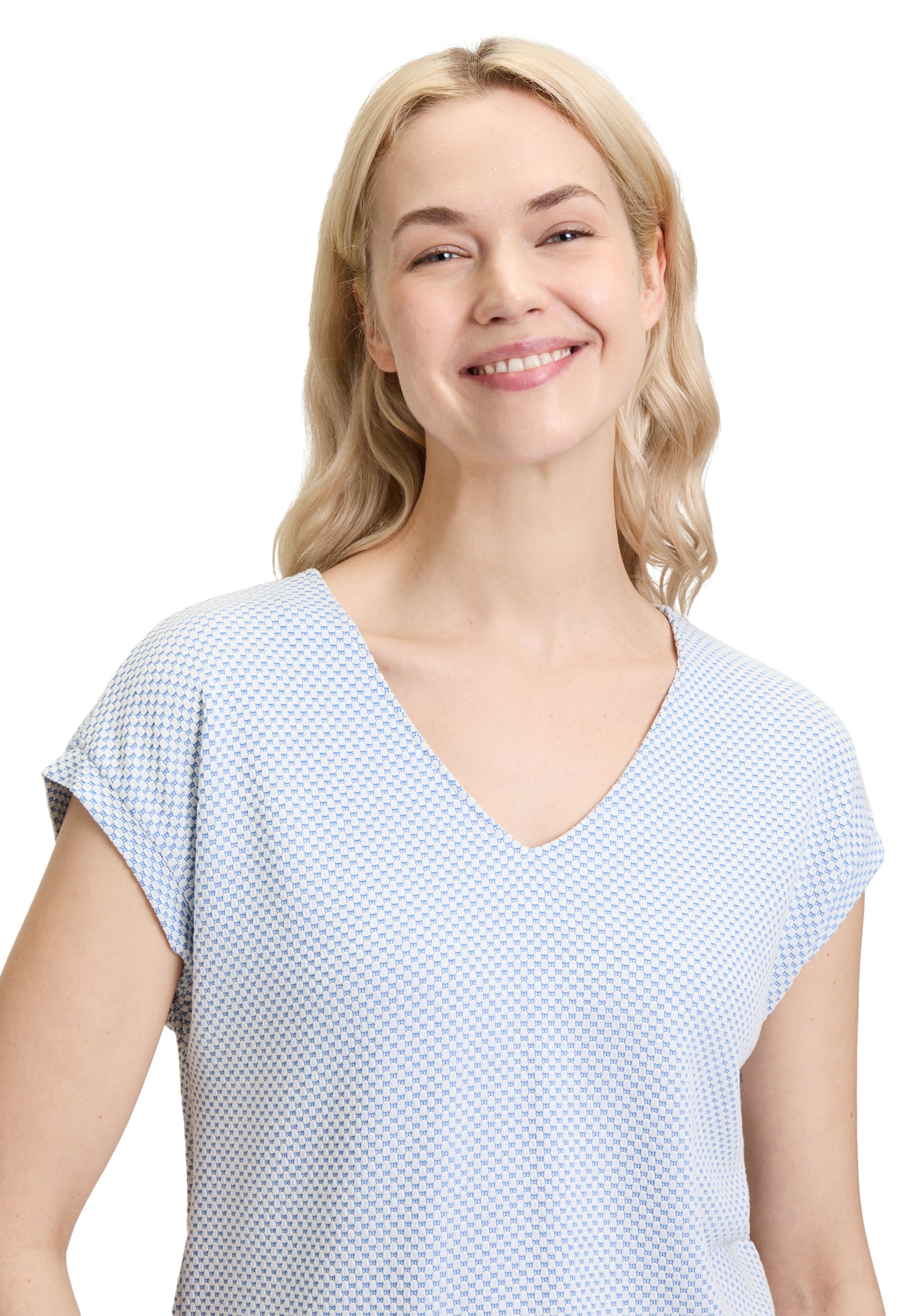 Betty&Co Kurzarmshirt »Strukturshirt mit Gummizug«