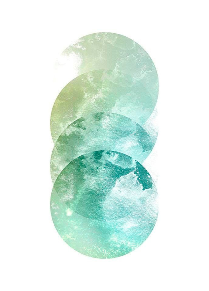 Komar Bild »Tessera Nova« Formen | Kunst 1 Stk. tlg. Wandbild zur Dekoration - ohne Rahmen