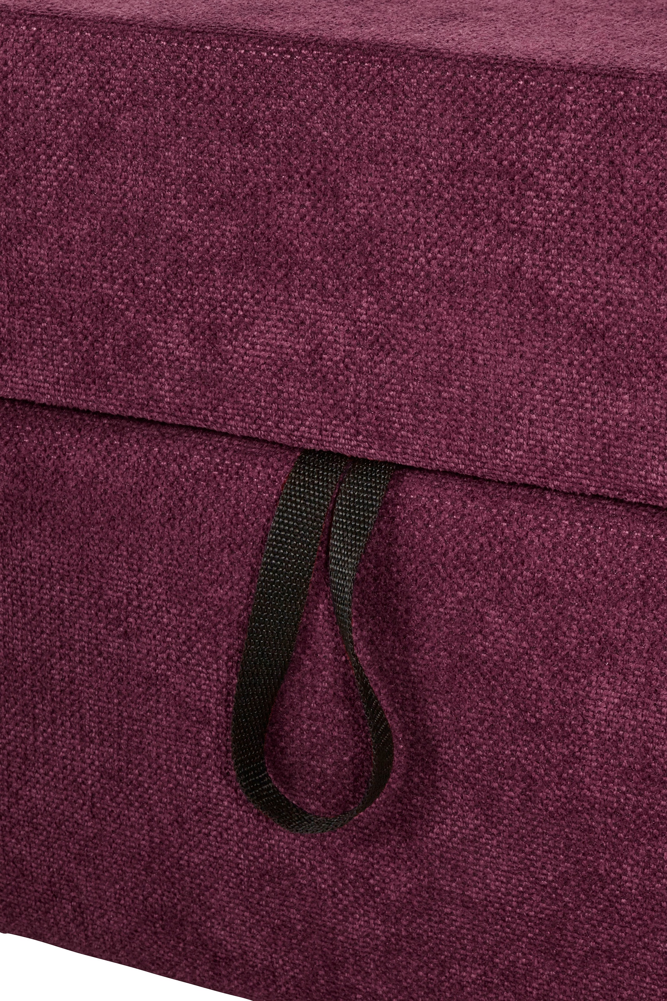 DOMO collection Ecksofa »Topper zeitlos elegant, kompakte Stellmaße, OTTOs Choice, L-Form«, mit Ottomane, wahlweise mit Schlaffunktion