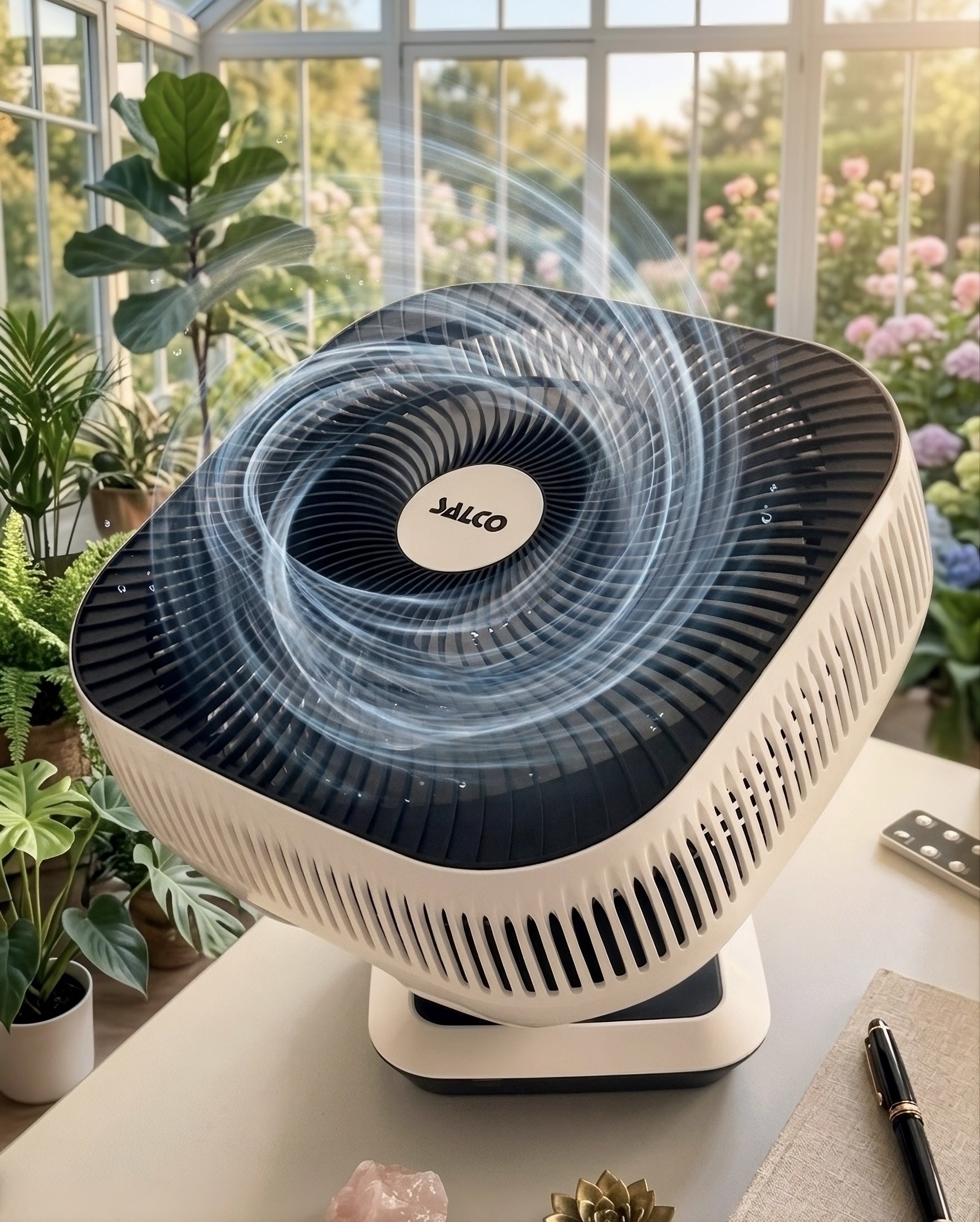 SALCO Tischventilator »SST-261« 8 Geschwindigkeiten, 80°-Oszillation & Neigung, Timer, Fernbedienung