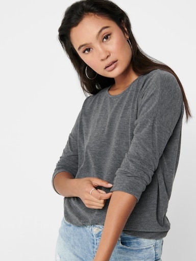 ONLY 3/4-Arm-Shirt »ONLGLAMOUR 3/4 TOP JRS NOOS«, in lässiger Oversize-Form