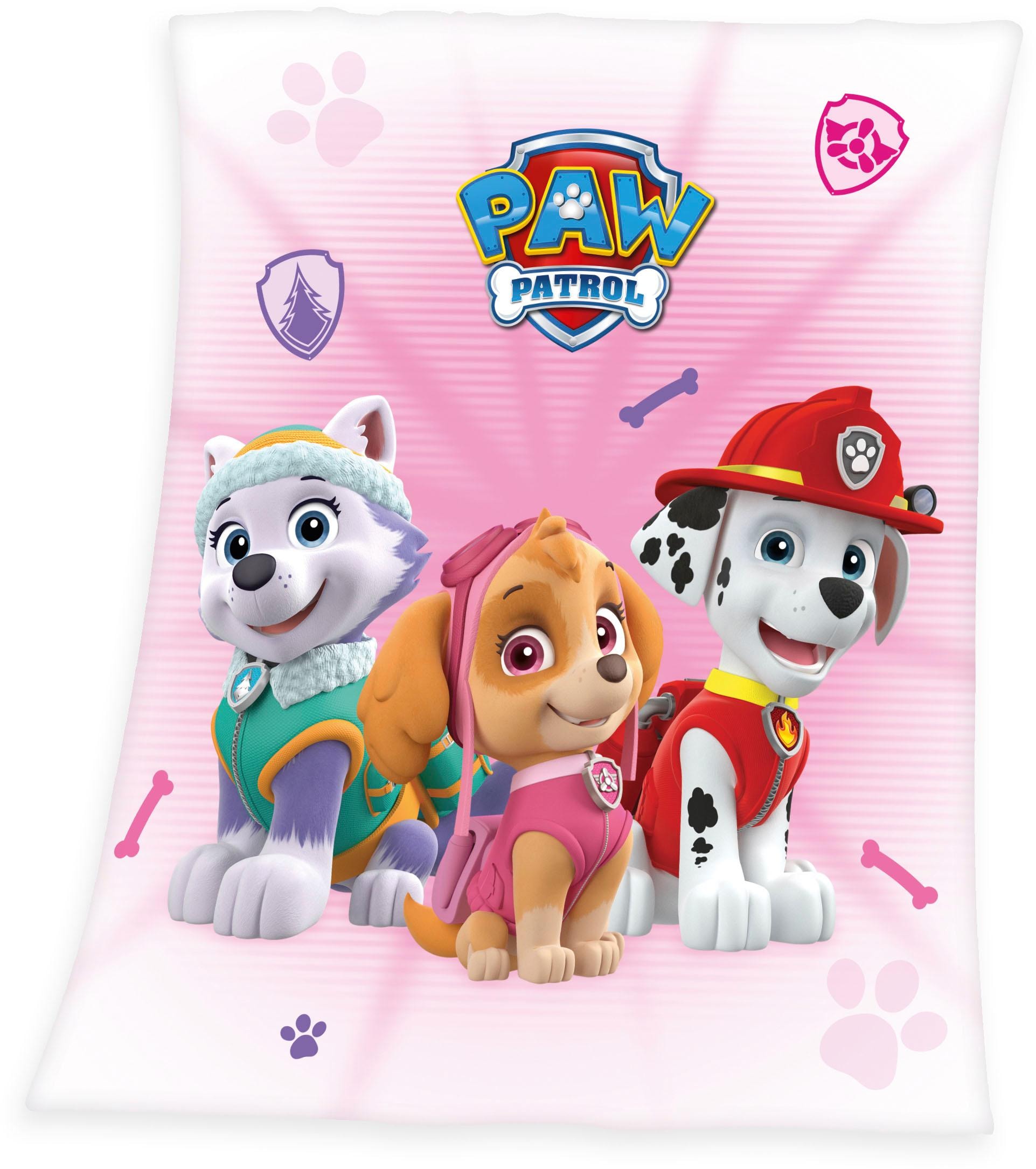 Kinderdecke »Paw Patrol«, mit süßen Hunden, Kuscheldecke