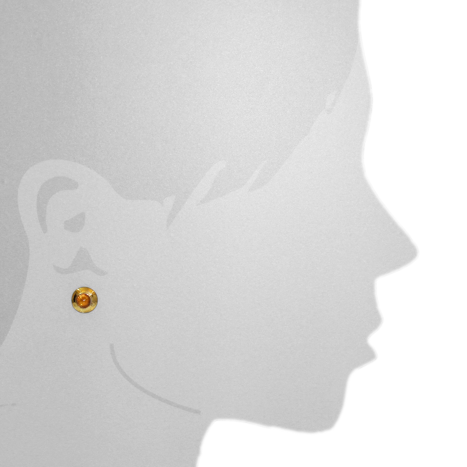 OSTSEE-SCHMUCK Paar Ohrstecker »- Una - Gold 333/000 - Bernstein«
