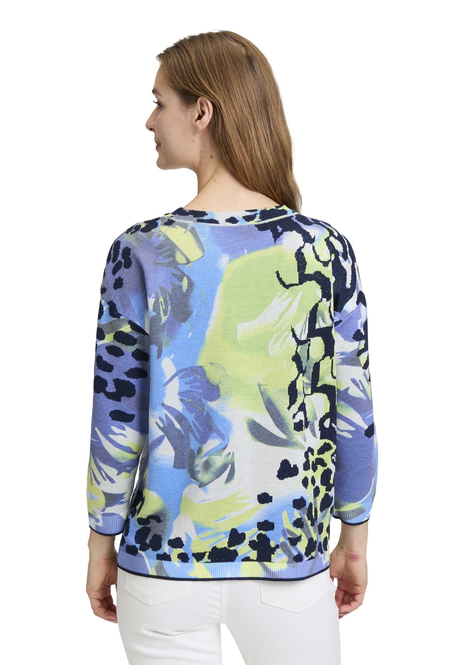 Betty Barclay Rundhalspullover »Feinstrickpullover mit Leoprint«