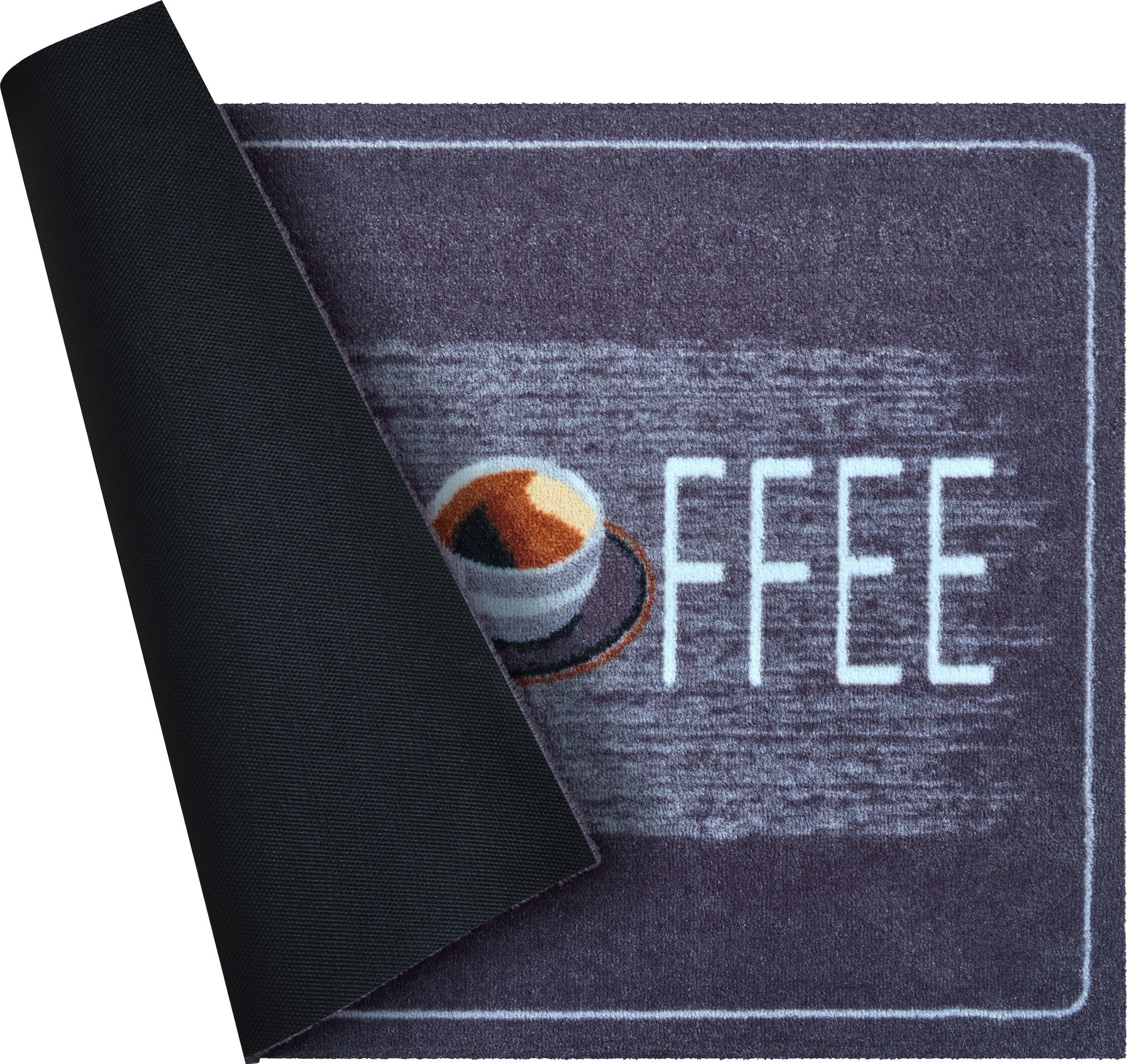 Grund Fußmatte »Coffee«, rechteckig, 8 mm Höhe, Schmutzfangmatte, mit Spruch, In- und Outdoor geeignet, waschbar, den