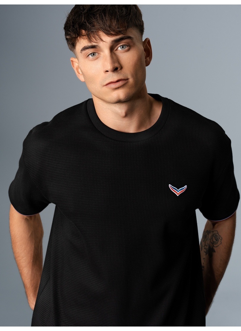 Trigema T-Shirt »TRIGEMA Oversized T-Shirt in Waffeloptik«, (1 tlg.)
