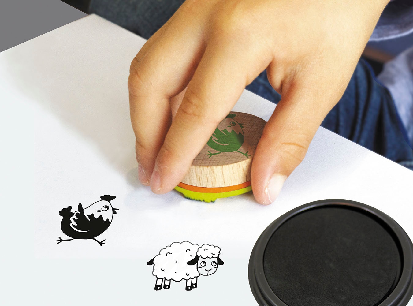 Kreativset »Baby Stempel, Bambino Bauernhof ECO«