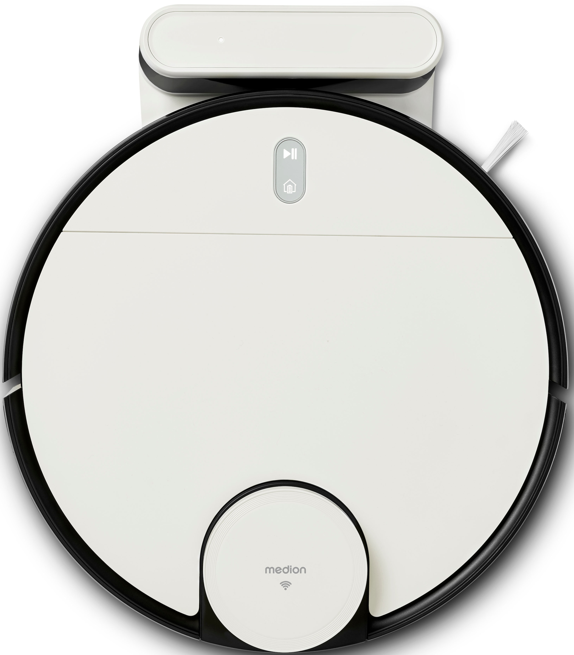 Medion® Nass-Trocken-Saugroboter »MD 20040 X40 SW«, App und Alexa Steuerung, Betriebszeit bis zu 110 min