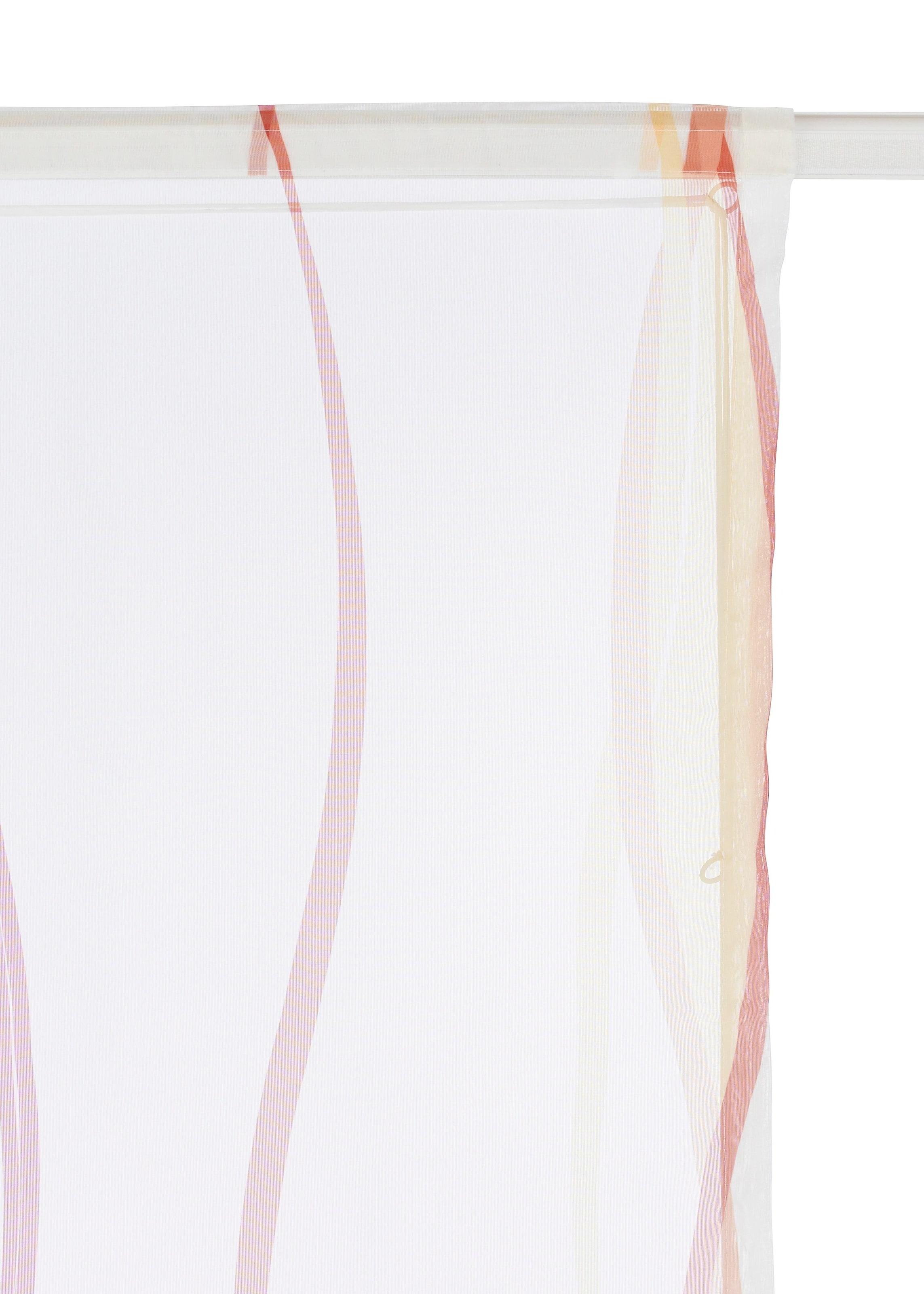 »Dimona«, Voile, Transparent, Polyester, my home Wellen Klettschiene, mit Raffrollo