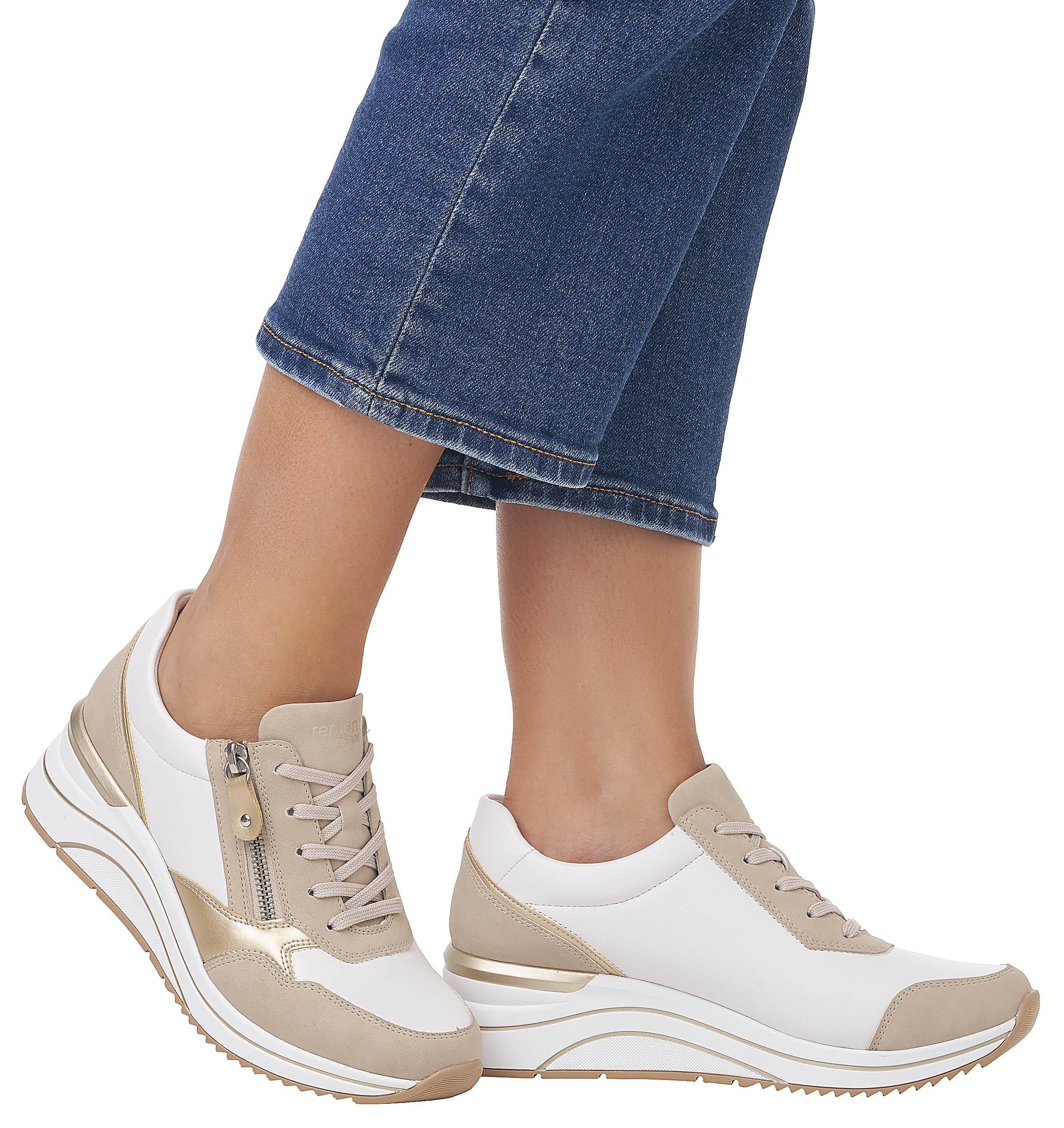 Remonte Keilsneaker, Freizeitschuh, Halbschuh, Schnürschuh, vegane Verarbeitung