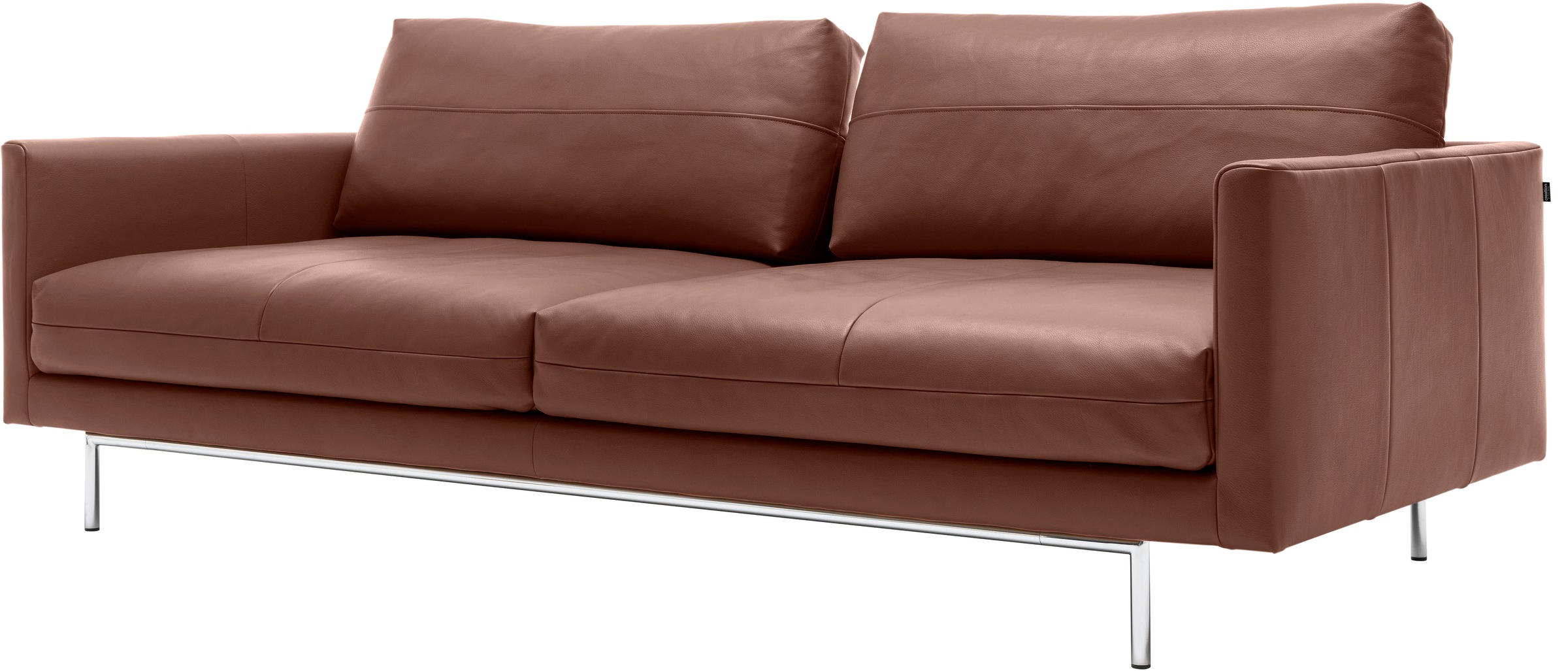 Creation BY ROLF BENZ 3-Sitzer »CR.414, Designsofa, edles Sofa, Loungesofa, Ledersofa, klares Design«, aus Leder oder Chenille, erstklassiger Sitzkomfort, legere Polsterung