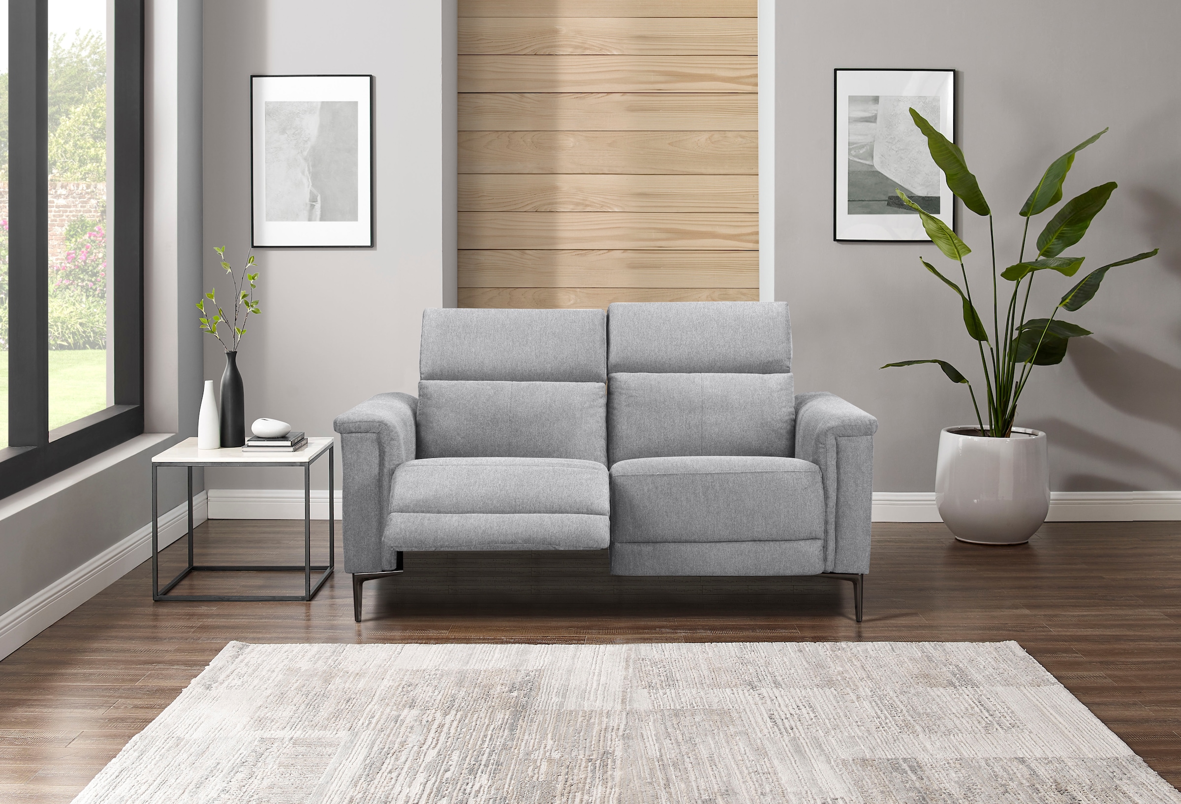 Places of Style 2-Sitzer »Lund«, manueller od. elektrischer Relaxfunktion und USB-A