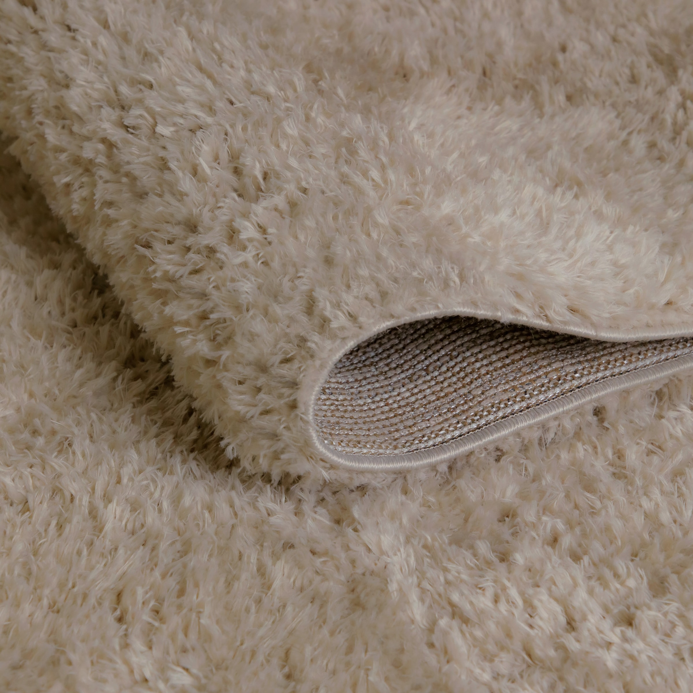 OTTO home »Josetta« rund 50 mm Höhe Langflor, Shaggy, dichter weicher Hochflor, uni farben, Wohnzimmer