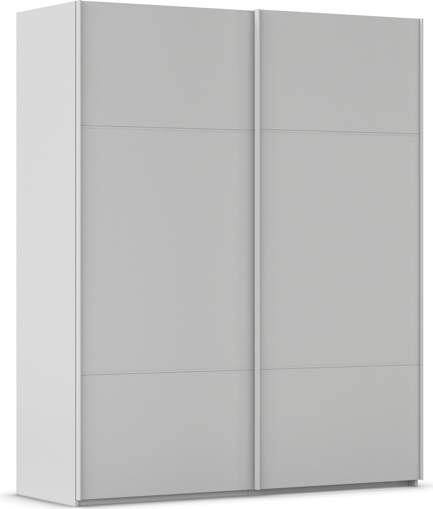 rauch Schwebetürenschrank »Kleiderschrank Schrank Garderobe Schlafzimmerschrank SCALE-TRIO« edle dreigeteilte Front, 2 Zierleisten in Griff-Farbe MADE IN GERMANY