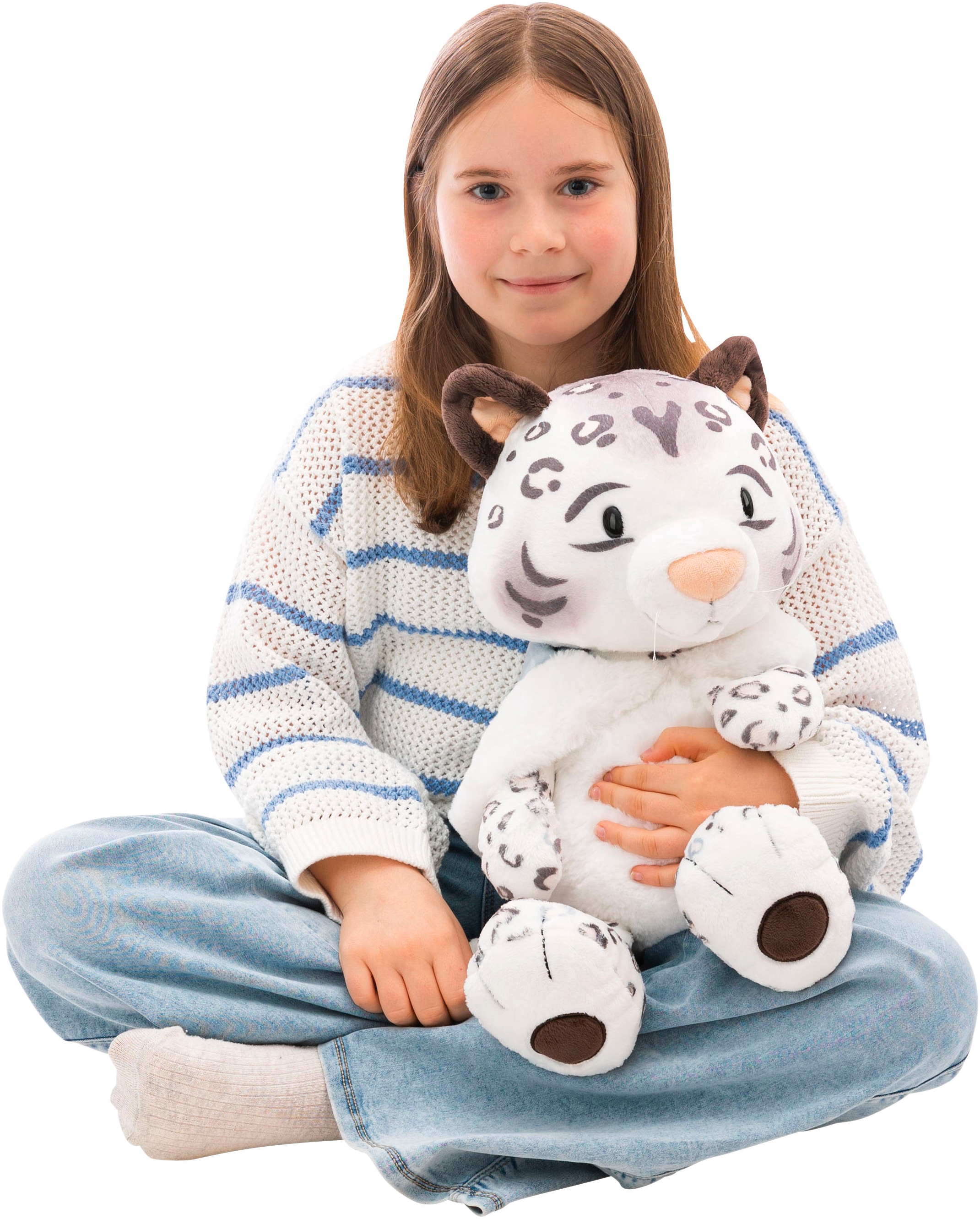 Nici Kuscheltier »Winter, Schneeleopard Eleni Snowbell, 50 cm schlenkernd« schlenkernd; enthält recyceltes Material