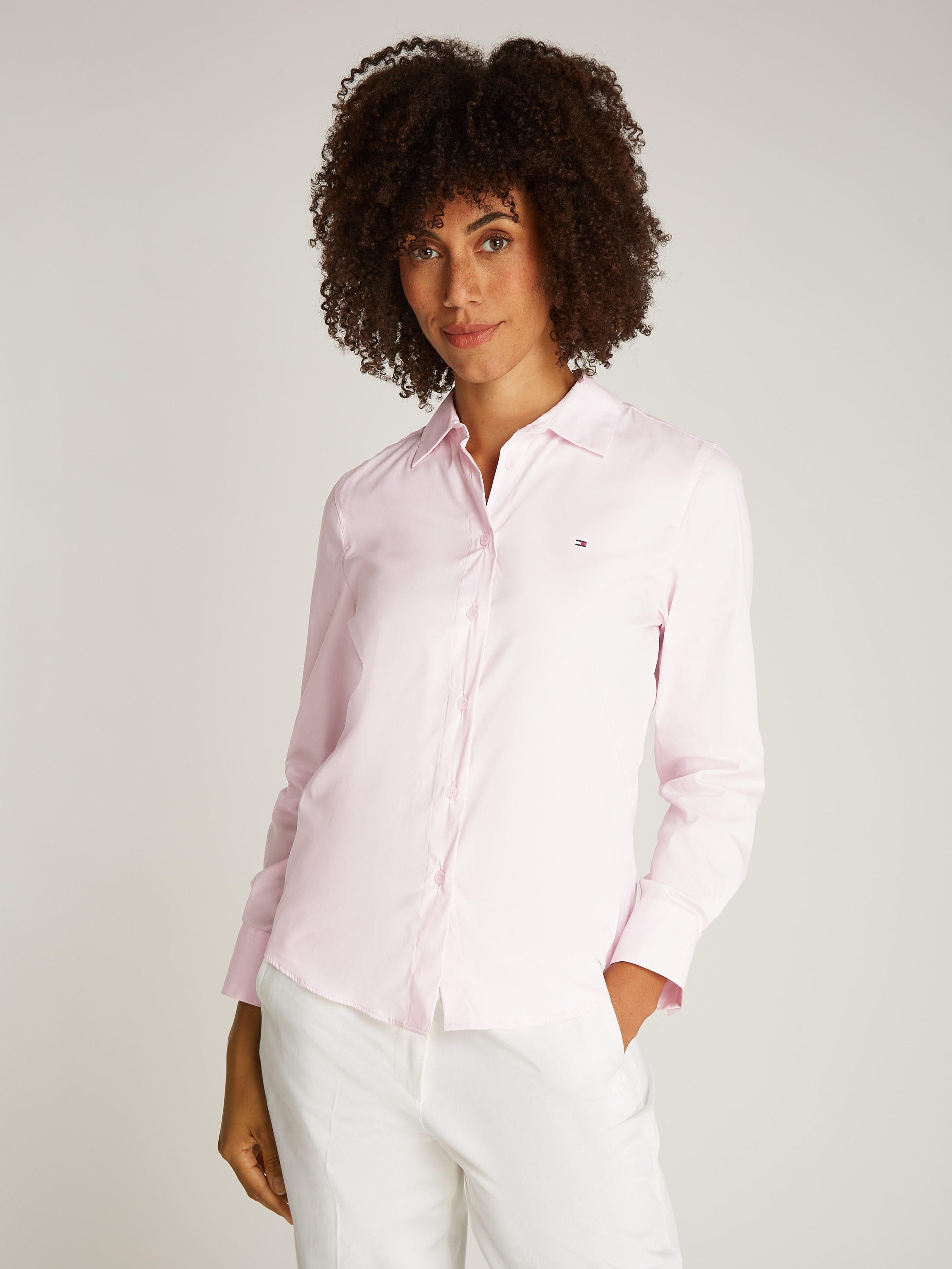 Tommy Hilfiger Hemdbluse »ESS POPLIN REGULAR SHIRT«, im klassischen Stil