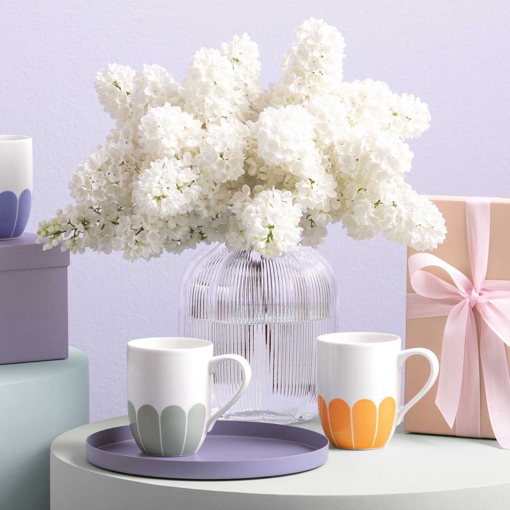 Villeroy & Boch Becher »Henkelbecher Fleur Couleur 290 ml 6er Set«