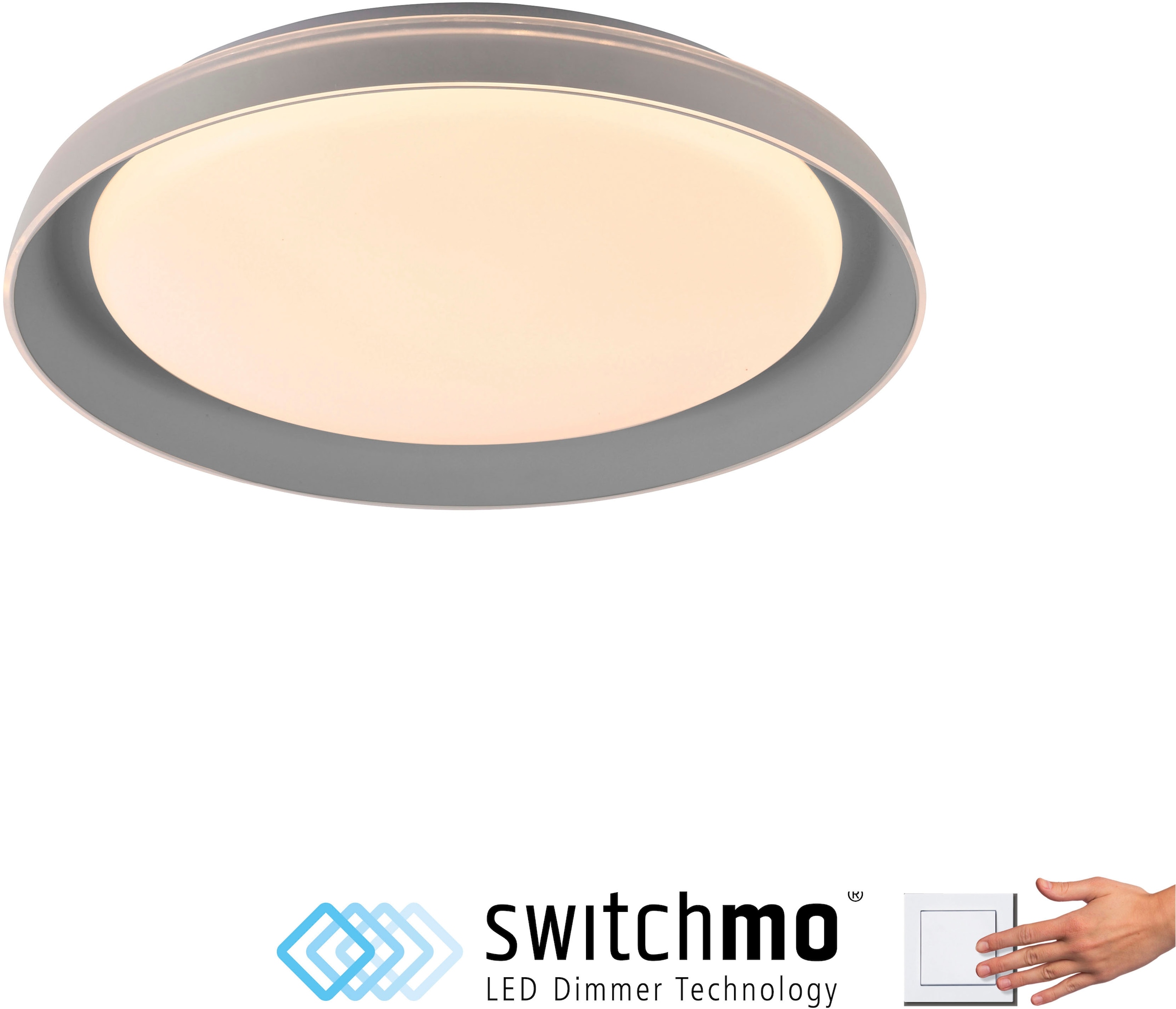 JUST LIGHT Deckenleuchte »SATI« LED-Board 1 Stk. Warmweiß LED, dimmbar, Switchmo, Memory, nach Trennung vom Netz