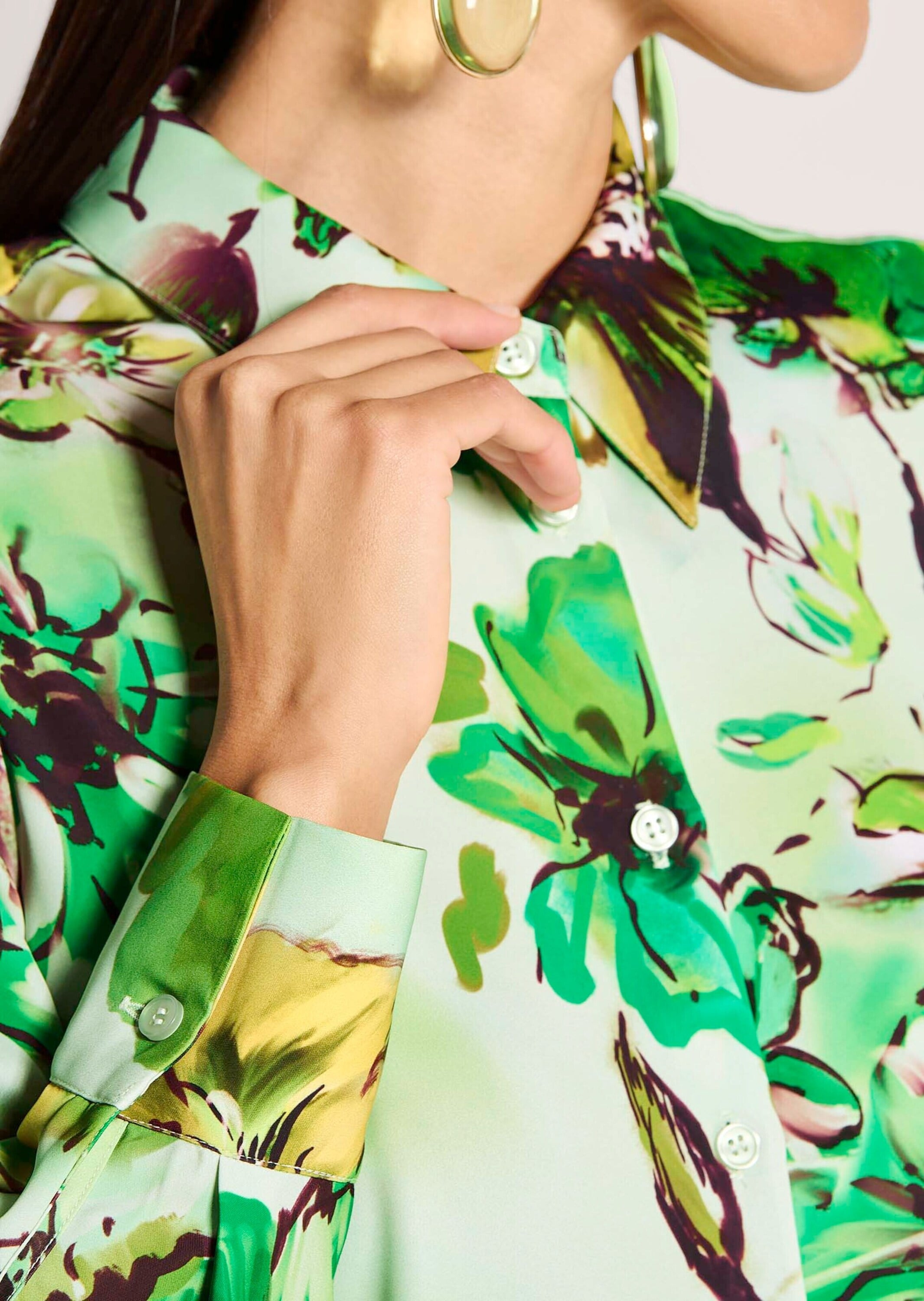 MADELEINE Langarmbluse »Hemdbluse Elegante Bluse mit Hemdkragen«