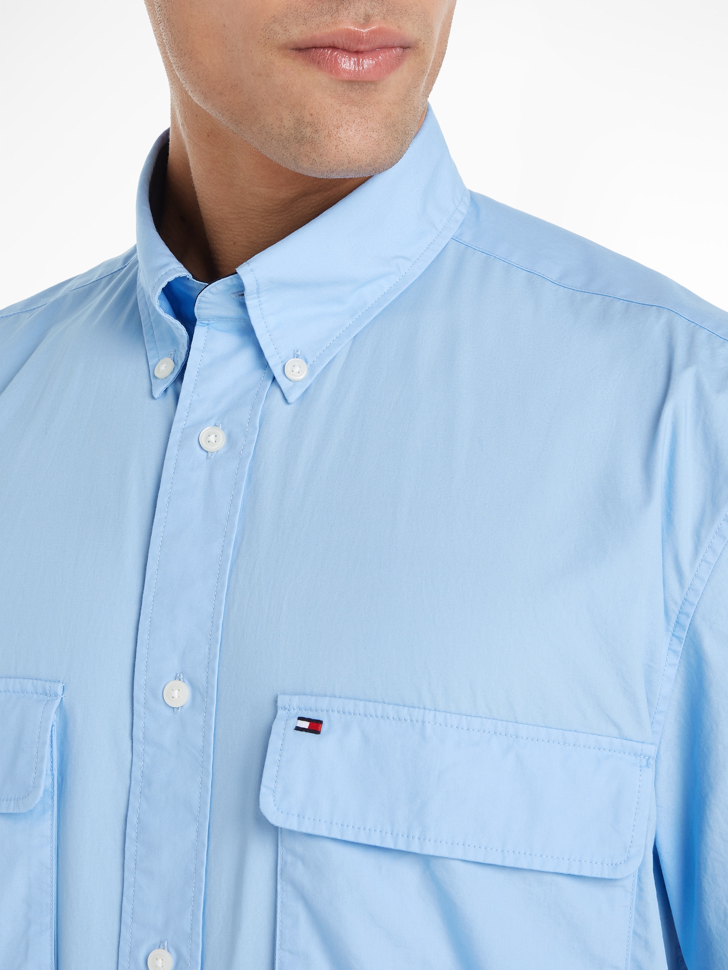 Tommy Hilfiger Kurzarmhemd »WCC POPLIN TWO POCKET SHIRT S/S«