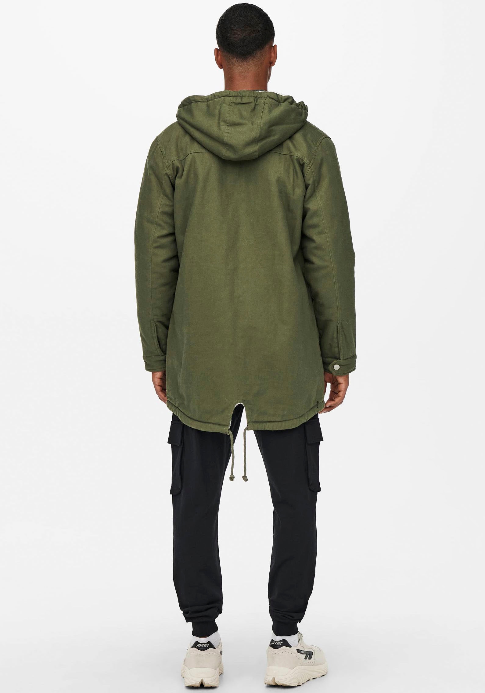 ONLY & SONS Parka »ONSALEXANDER LIFE PARKA OTW VD« mit Kapuze
