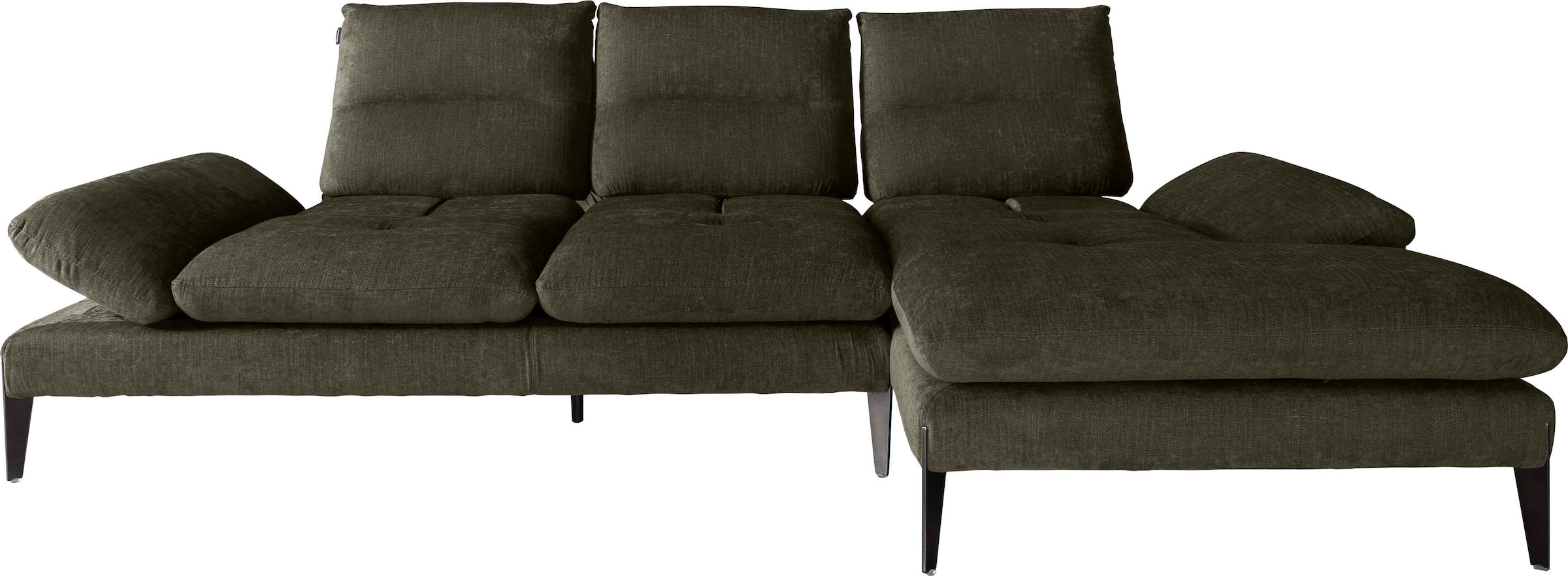 Ecksofa »Monnalisa«, Breite 287 cm, mit Sitztiefeverstellung und verstellbarer Armlehne