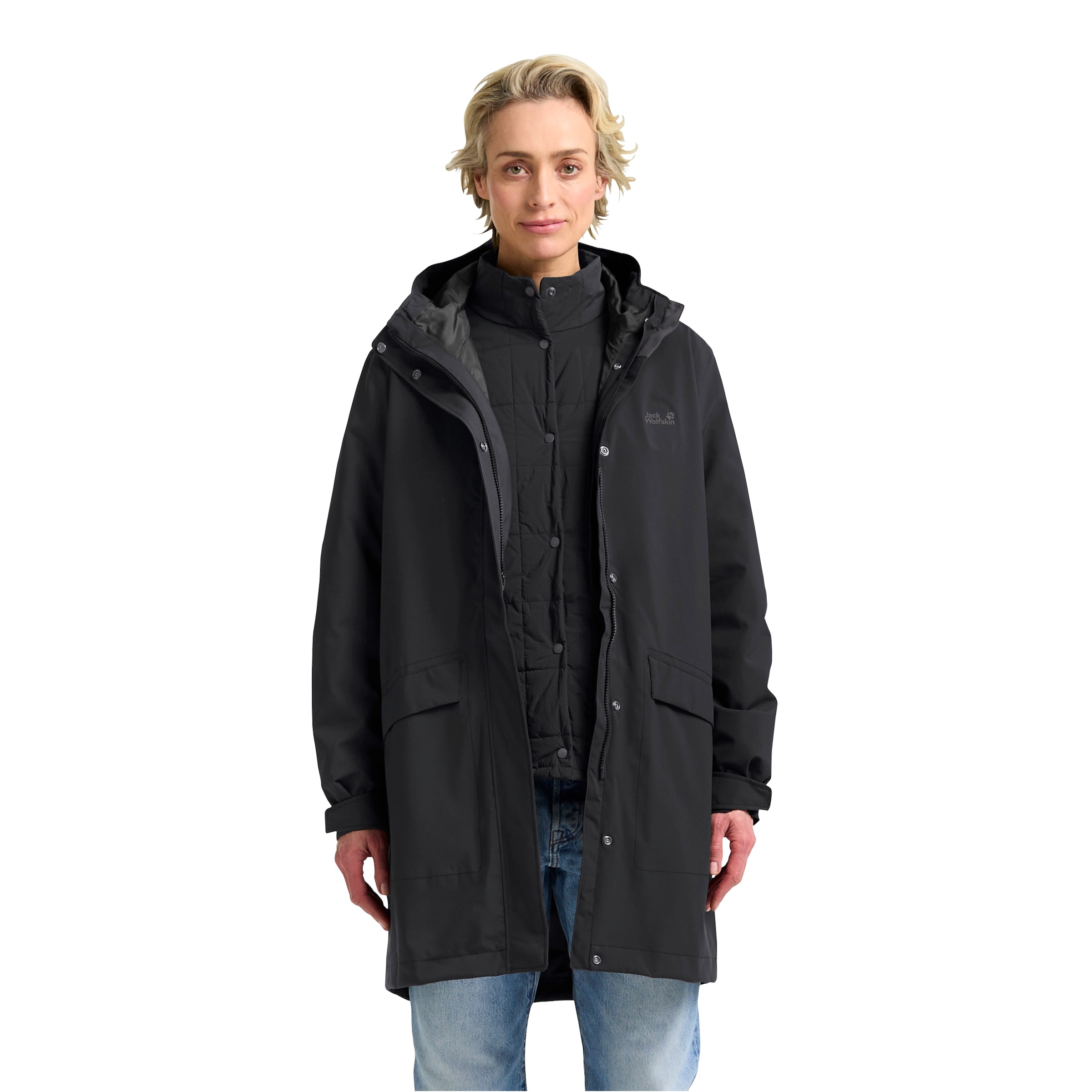 Jack Wolfskin 3-in-1-Funktionsmantel »WINTERDUNE 3IN1 COAT W«, 3in1, wasserdicht, Übergangsjacke