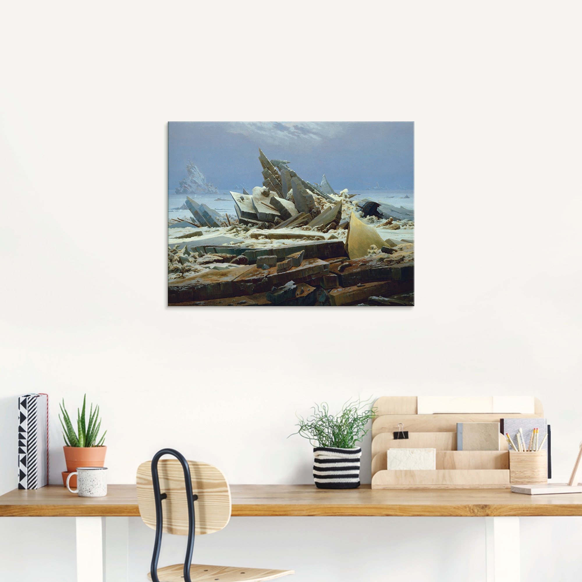 Artland Glasbild »Das Eismeer (Die gescheiterte Hoffnung)«, Gewässer, (1 St.), in verschiedenen Größen