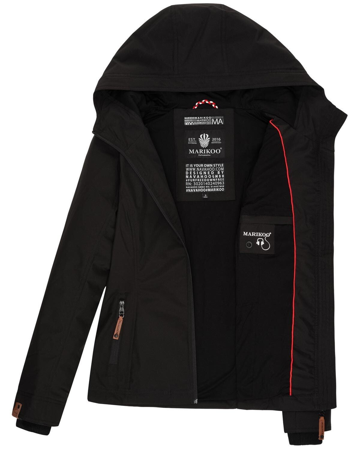 Marikoo Outdoorjacke »Marikoo Brombeere Damen Jacke B862«