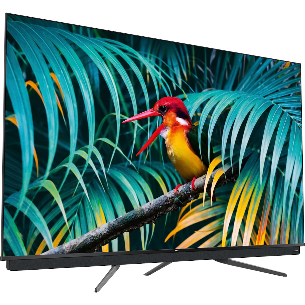 TCL QLED-Fernseher »55C815X1«, 139 cm/55 Zoll, 4K Ultra HD, Smart-TV, integrierter ONKYO Soundbar,Android TV Sprachfernbedienung