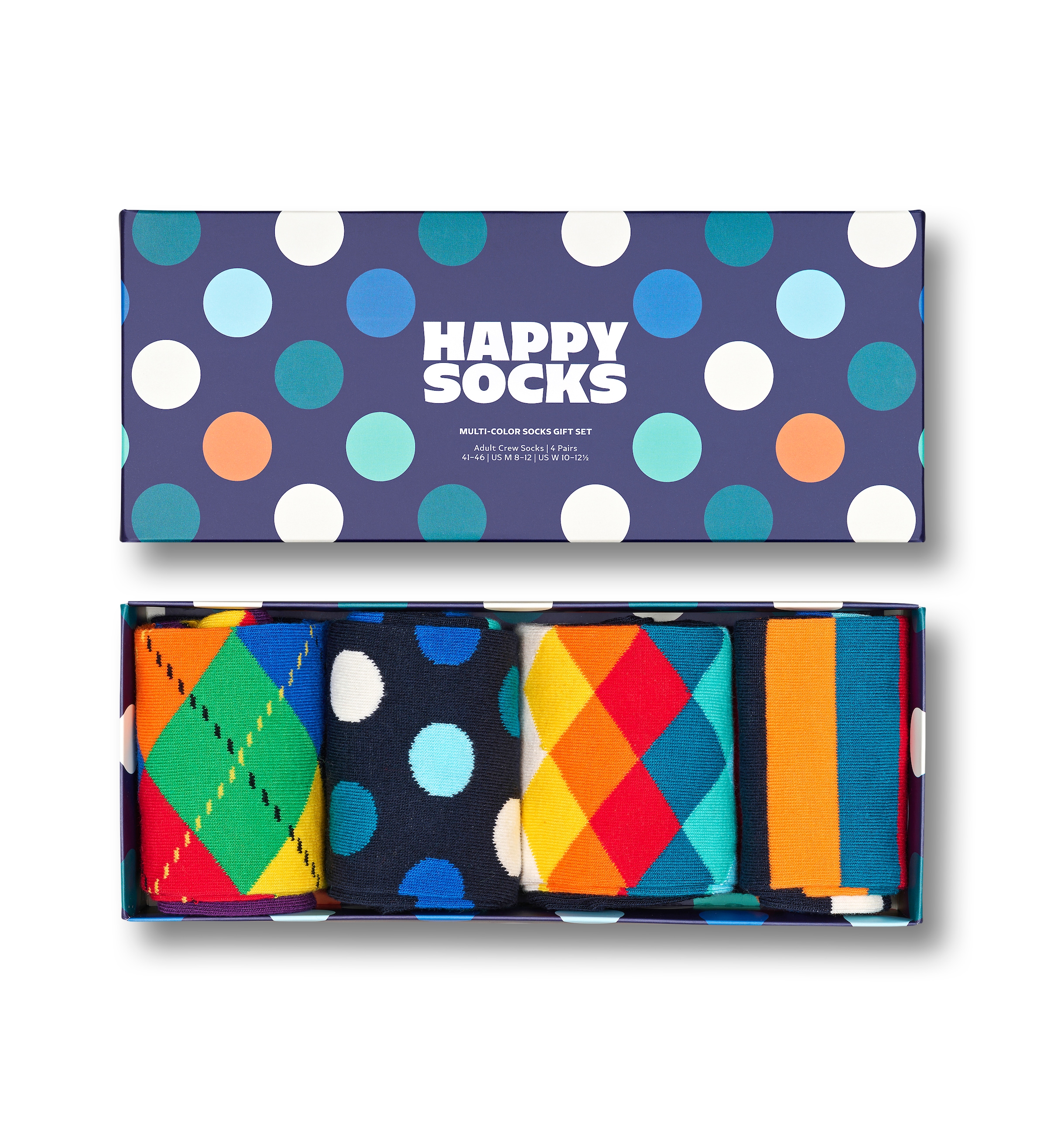♕ Pack Happy »Multi-Color bei 4 Paar), (Packung, im 4er Set«, Socks Gift Bunte Socken Socken Socks