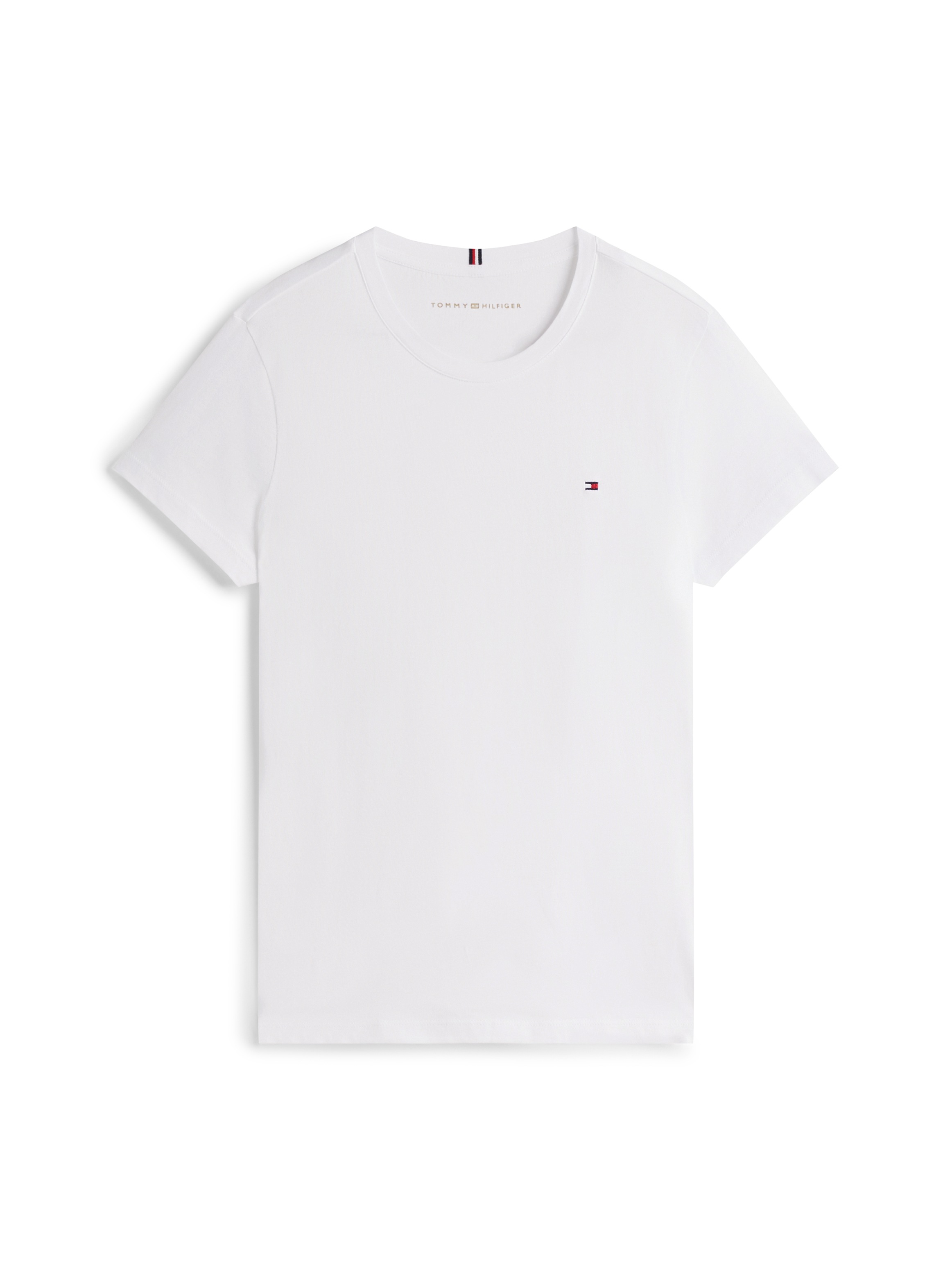 Tommy Hilfiger T-Shirt »HERITAGE CREW NECK TEE« mit Tommy Hilfiger Logo-Flag auf der Brust