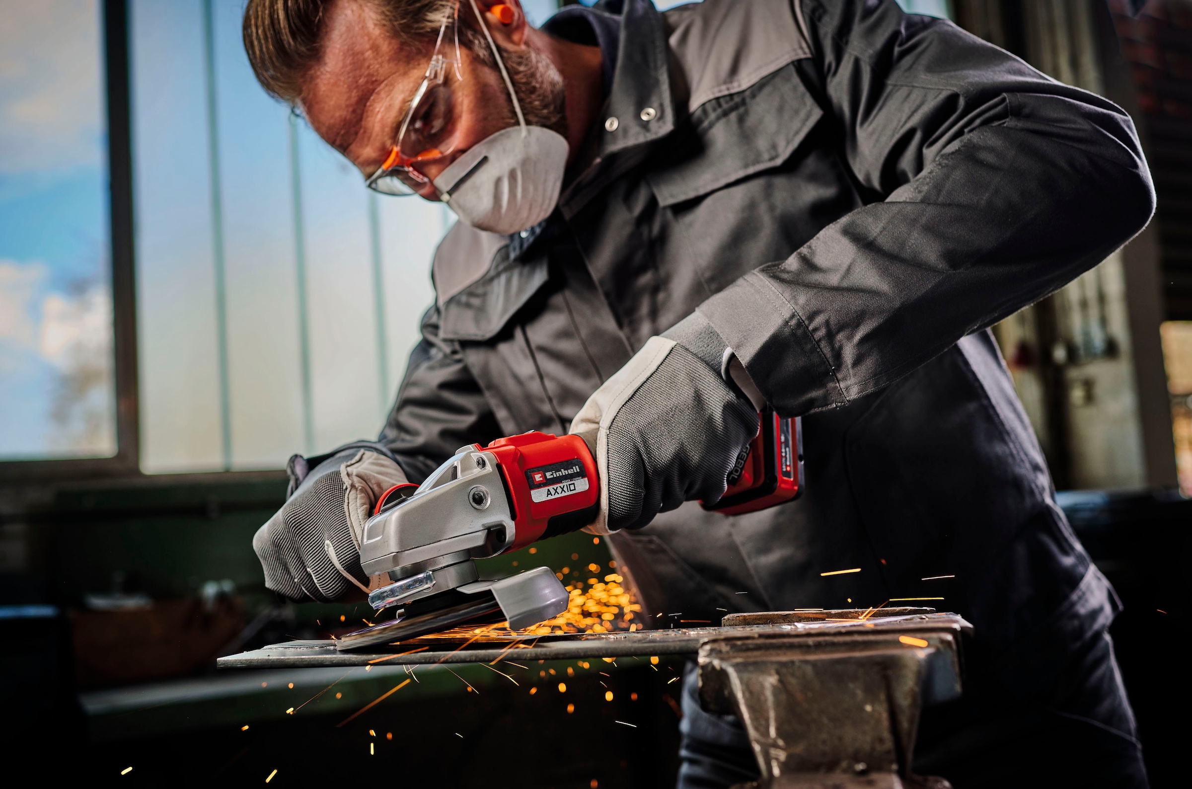 Einhell Akku-Winkelschleifer »AXXIO 18/125« Power X-Change, 125 mm, ohne Akku & Ladegerät