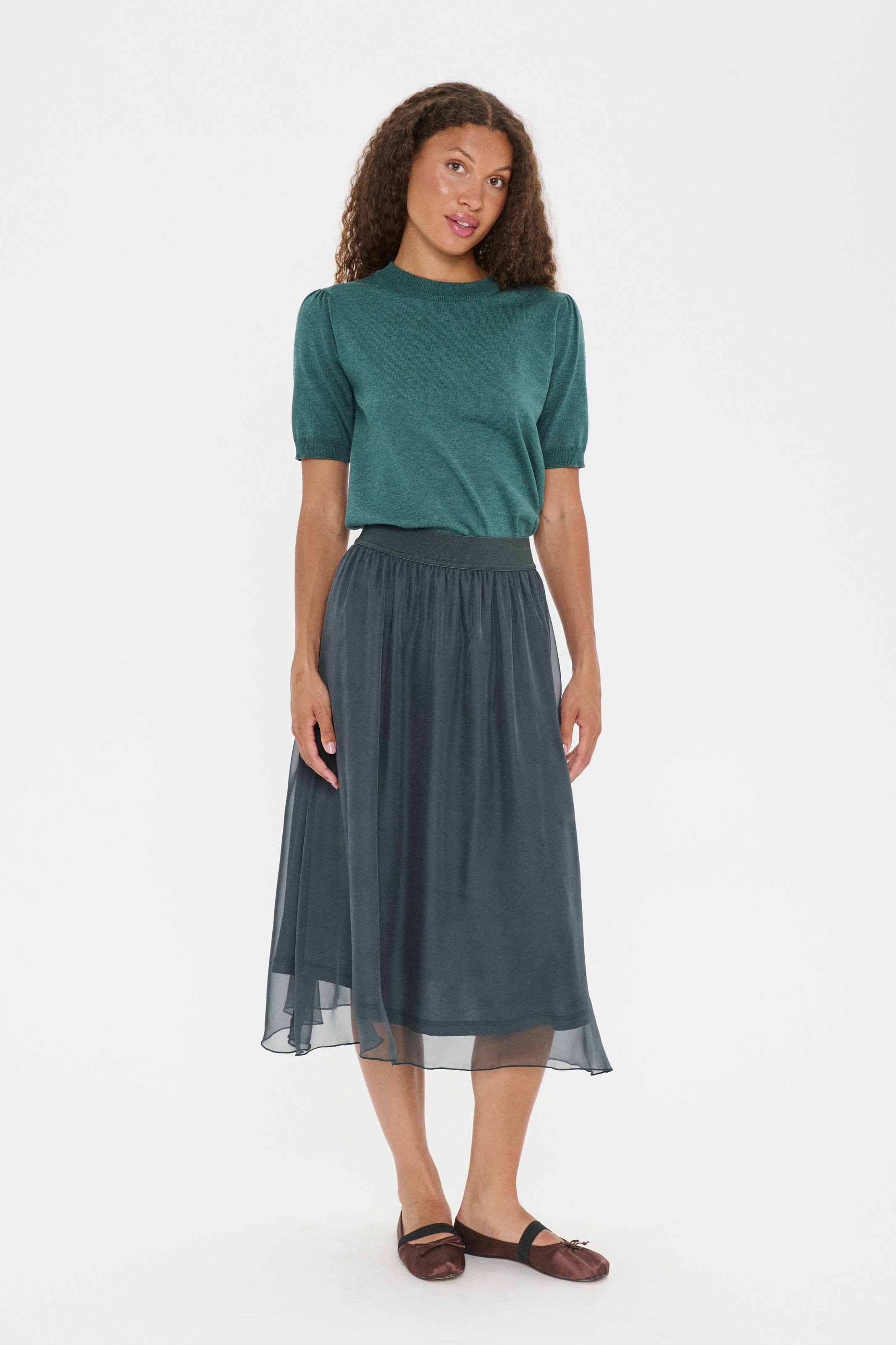 Saint Tropez Midirock »CoralSZ Skirt« aus Chiffon