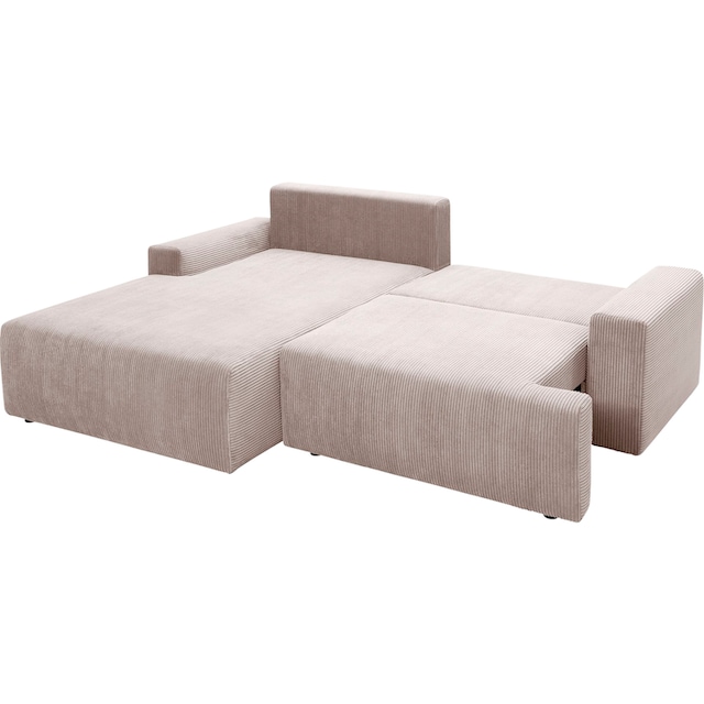 exxpo - sofa fashion Ecksofa »Orinoko«, inklusive Bettfunktion und  Bettkasten in verschiedenen Cord-Farben bequem bestellen