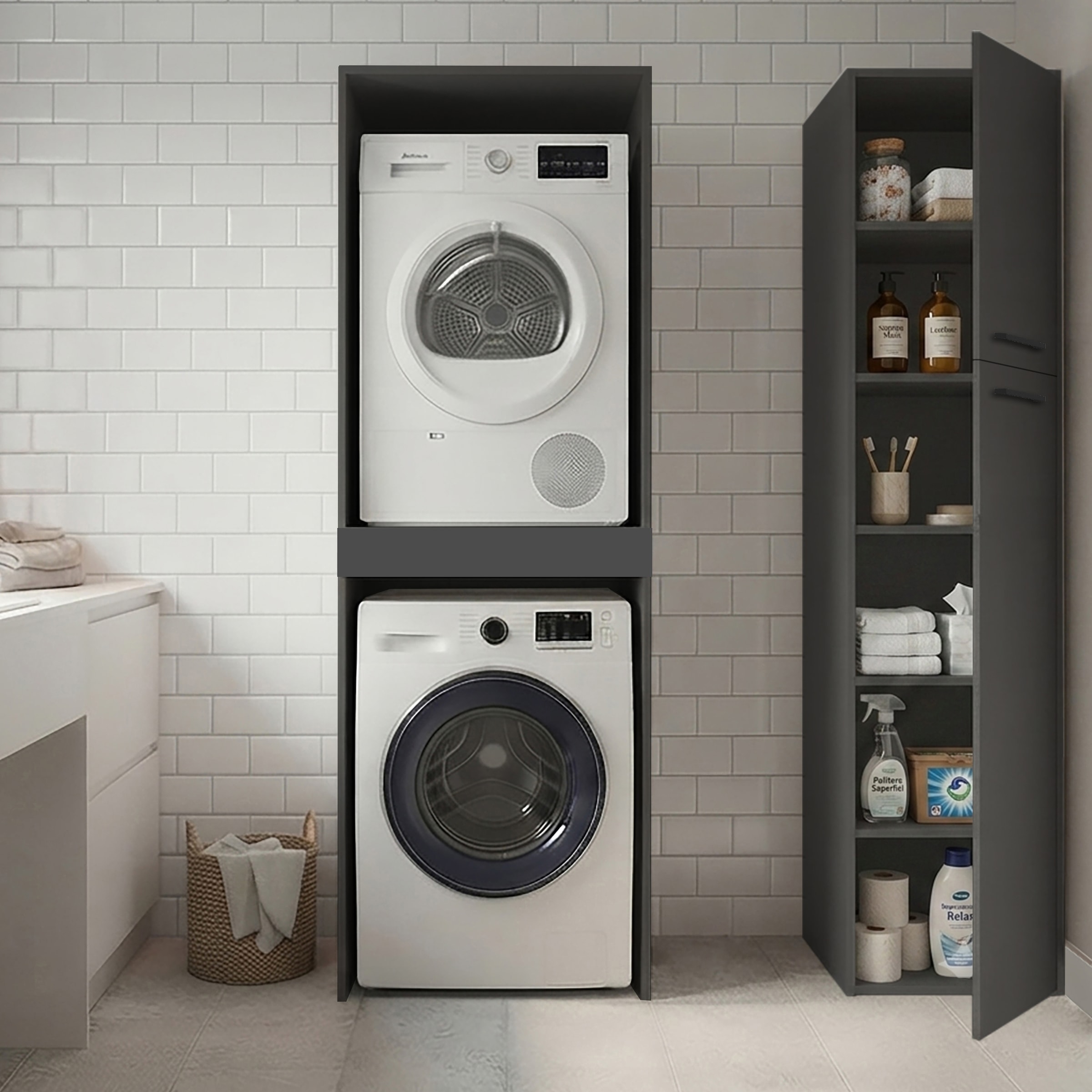 KOCHSTATION Mehrzweckschrank »KS-Linda« Breite 40 cm, Höhe 187,5 cm, mit 25mm starken Wänden